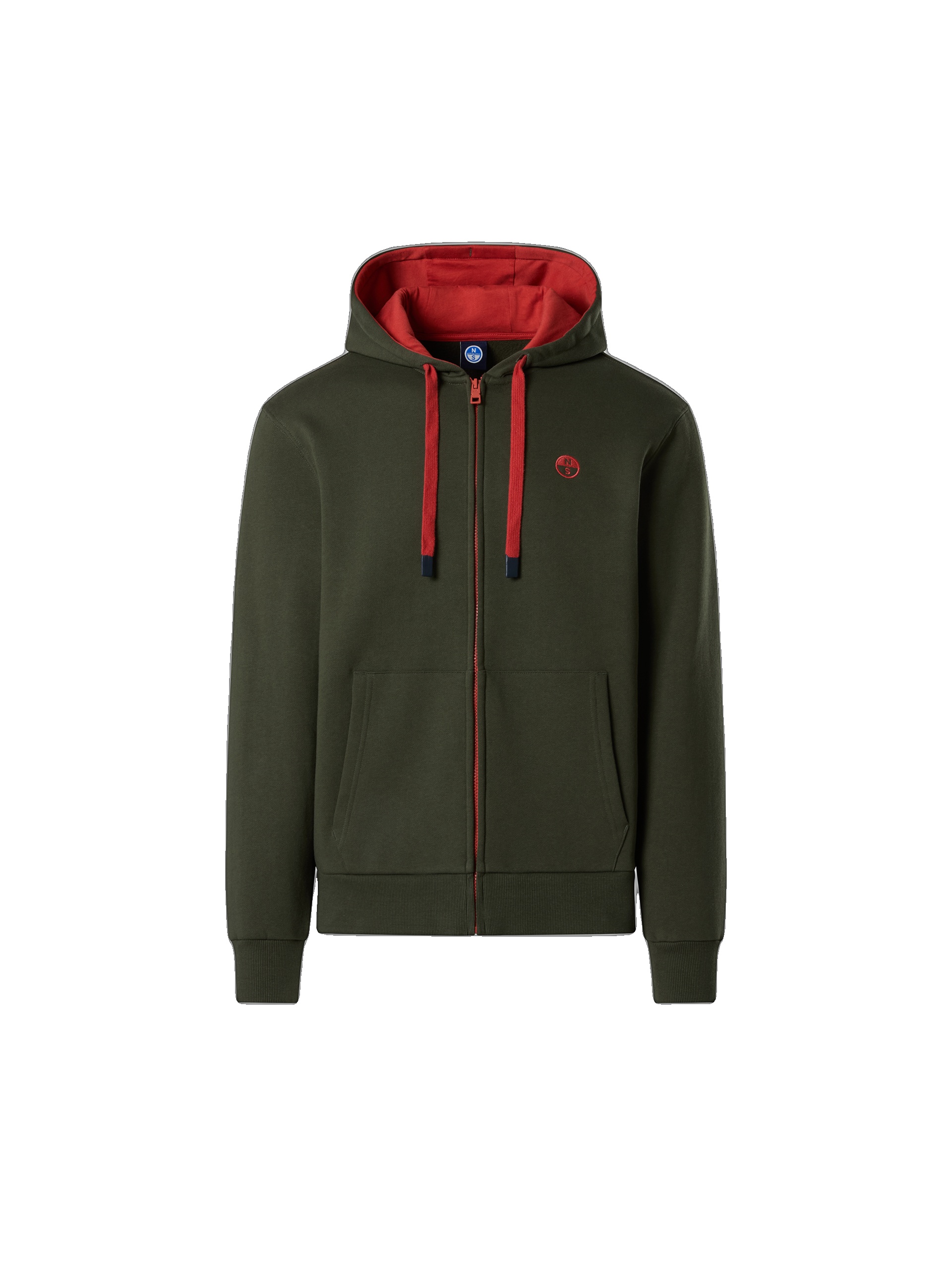 North Sails 691303/0437 KAPUZEN-SWEATJACKE, FOREST NIGHT