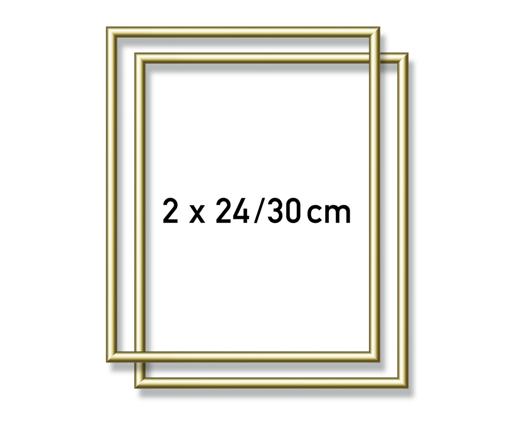 Schipper MNZ - 2 x Alurahmen Gold 24 x 30 cm