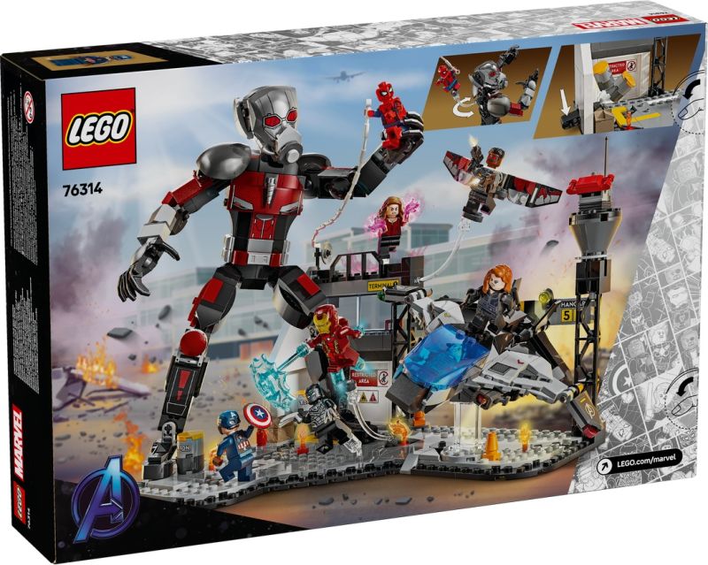 LEGO® MARVEL Super Heroes™ 76314 Captain America: Civil War Actionduell LEGO® MARVEL Super Heroes™ 76314 Captain America: Civil War Actionduell