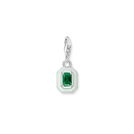 Thomas Sabo Armband Charm-Club Pendant 925 Cold Enamel Glass-Ceramic Stone Green Armband Charm-Clubing Pop 1917-496-6 Thomas, Sabo, Armband, Charm-Club, Pendant, 925, Cold, Enamel, Glass-Ceramic, Stone, Green, Armband, Charm-Clubing, Pop, 1917-496-6, Zubehor, Edelstein, Schmuck, Smaragd