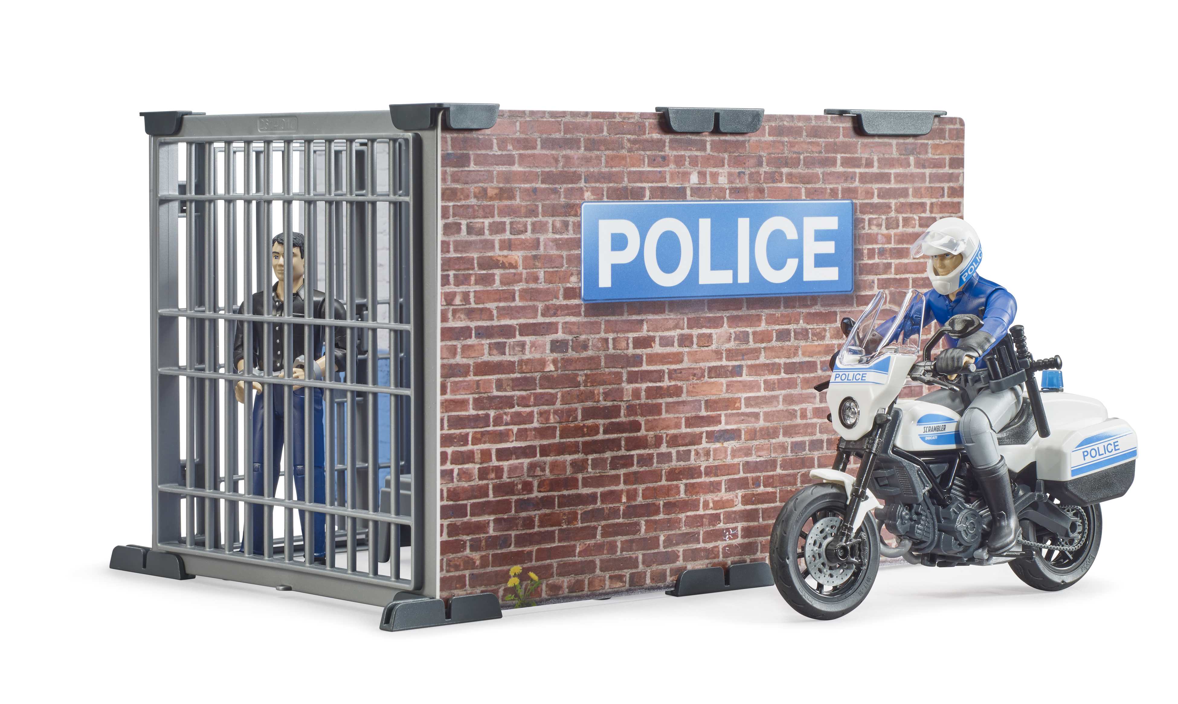 BRUDER 62732 - Bworld Polizeistation mit Polizeimotorrad - Bild 6 BRUDER 62732 - Bworld Polizeistation mit Polizeimotorrad - Bild 6