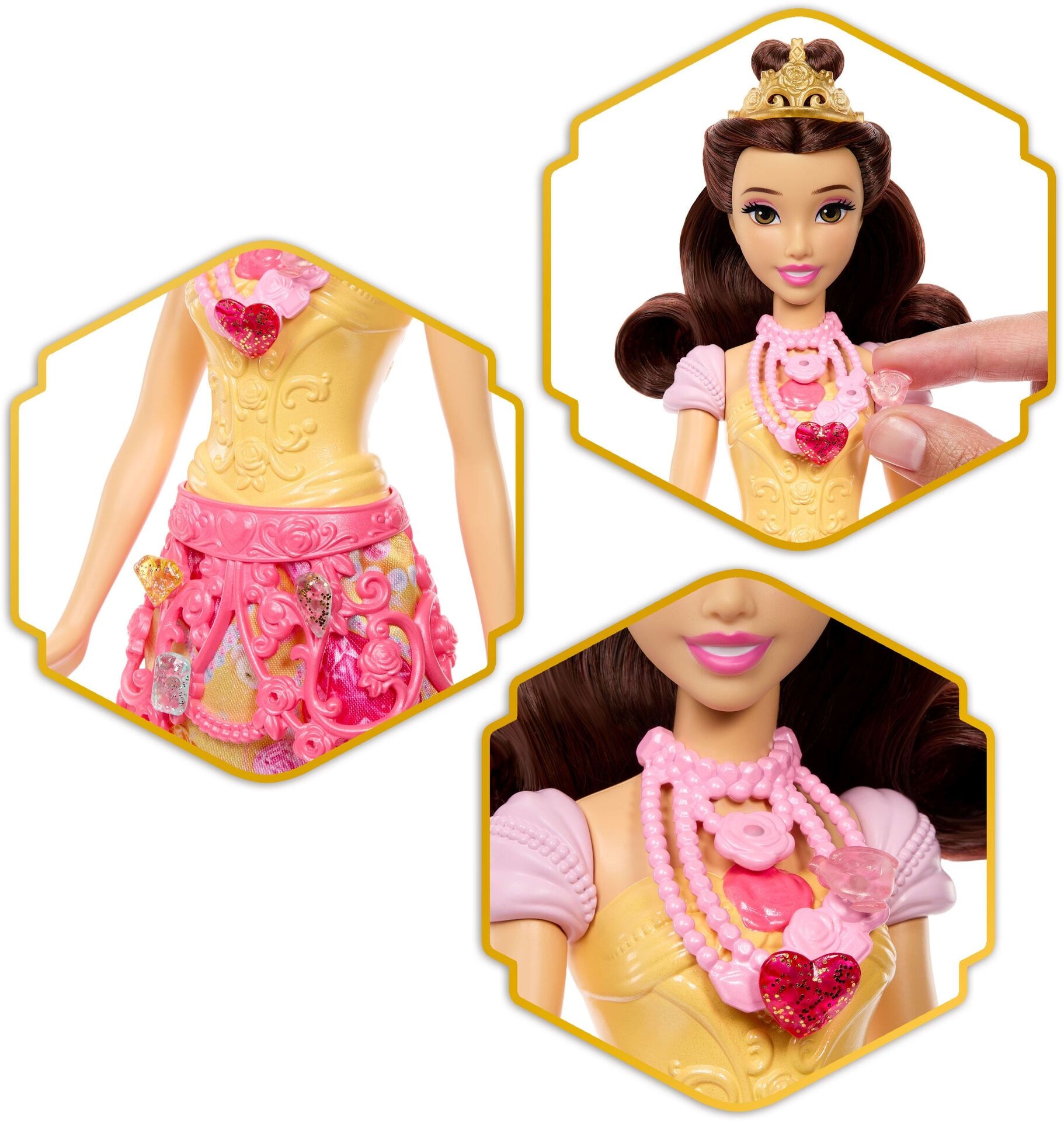 Disney Prinzessin Juwel Reveal Belle Puppe - Mattel - MATTEL JHL51 Puppe - Mattel - Disney Prinzessin Juwel Reveal Belle Puppe - Modell MATTEL JHL51
