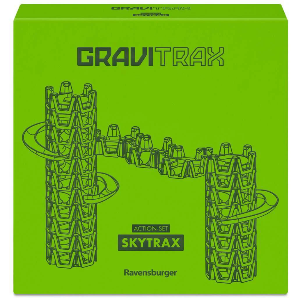 Ravensburger GraviTrax Action-Set Skytrax Innovative Kugelbahn in neuem Design und mit neuen Funktionen  Murmelbahn
