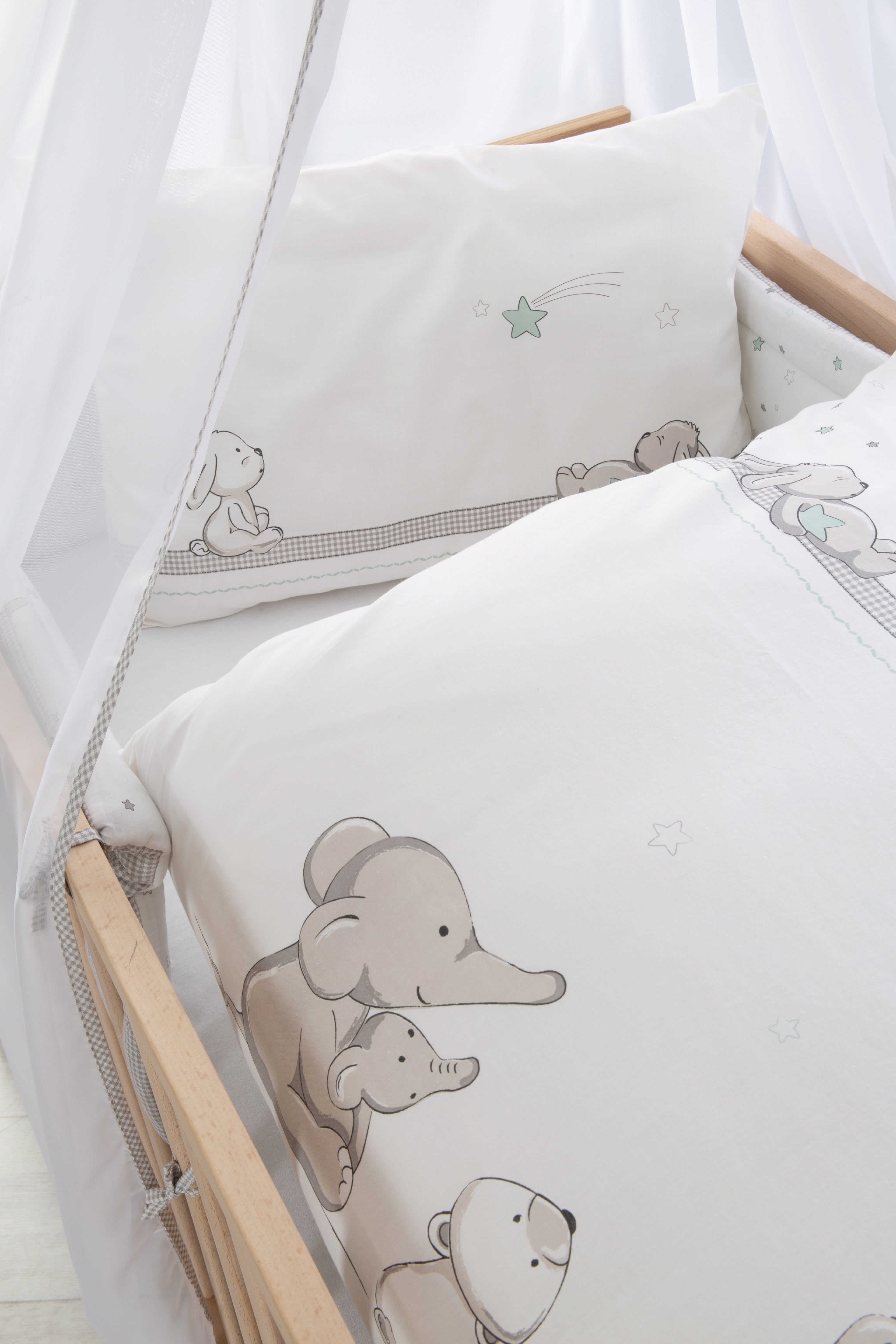 Roba 1492S209 Kinderbettgarnitur Sternenzauber grau – Bettwäschen - Bild 5 Roba 1492S209 Kinderbettgarnitur Sternenzauber grau – Bettwäschen - Produktbild 5