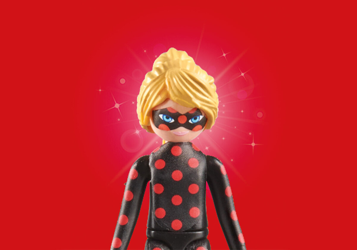 PLAYMOBIL 71342 Miraculous: Antibug Puppe, Spielzeug, Figur, Person, Gesicht