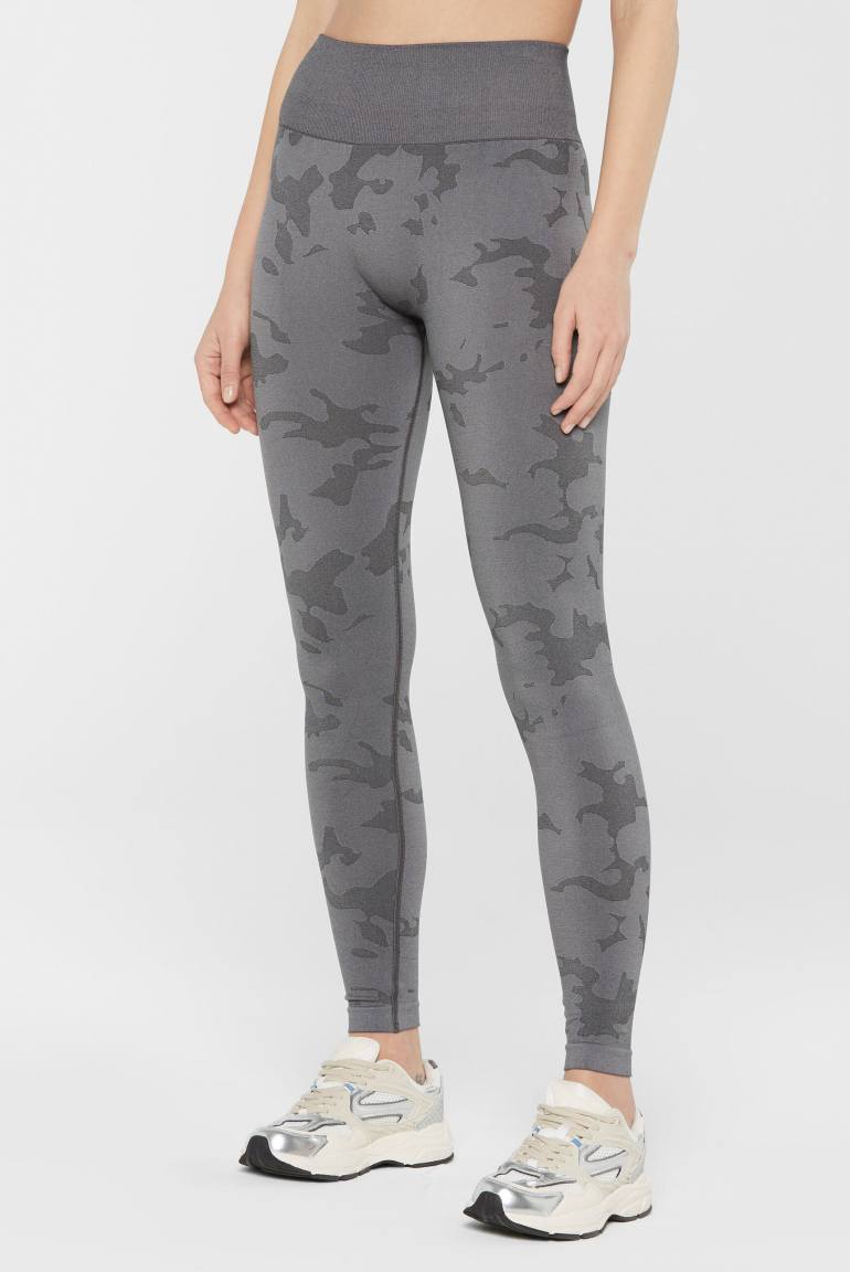 SENSES 2509197022 Leggings PA: LINA mit Print, Grau