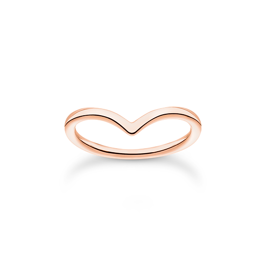 Thomas, Sabo, Ring, V-Form, Gr., 52, Rosegold, Zubehor, Schmuck, Ring