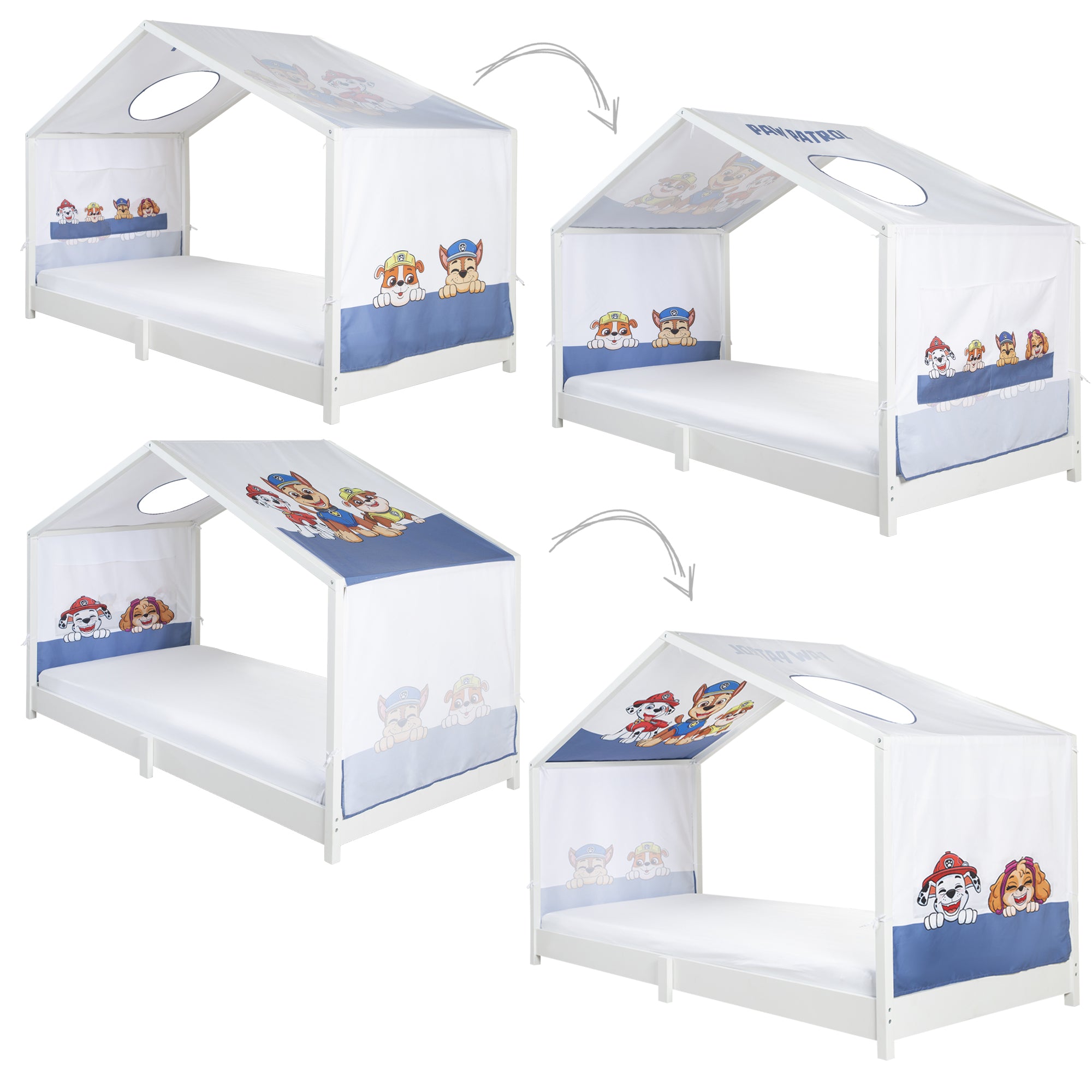 Roba 0286PW1 Hausbettbezug 90x200 cm Paw Patrol weiß – Bettenzubehör - Produktbild 10