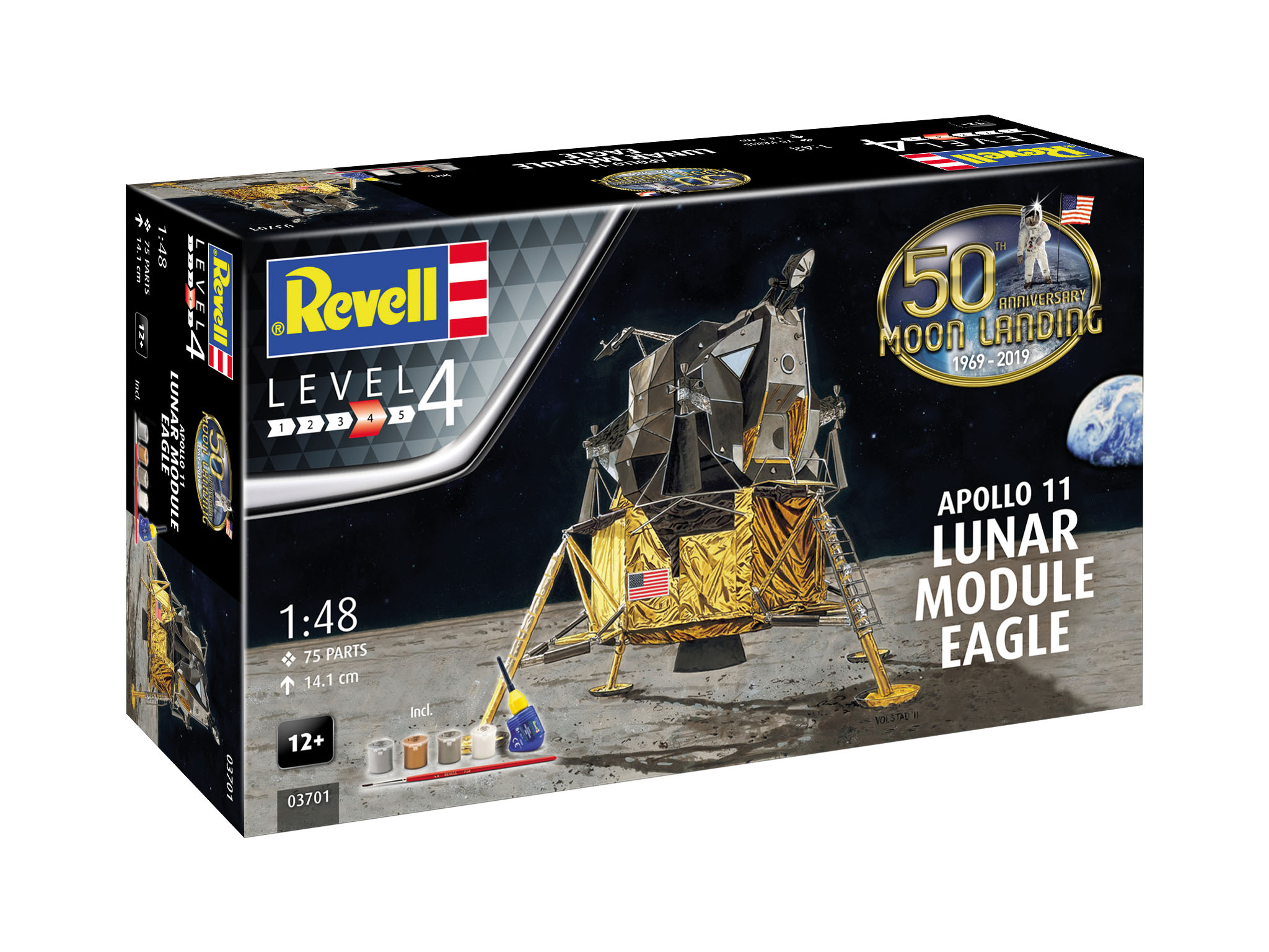 Revell 03701 Apollo 11 Lunar Module Eagle Modellbausatz Anzeigetafel