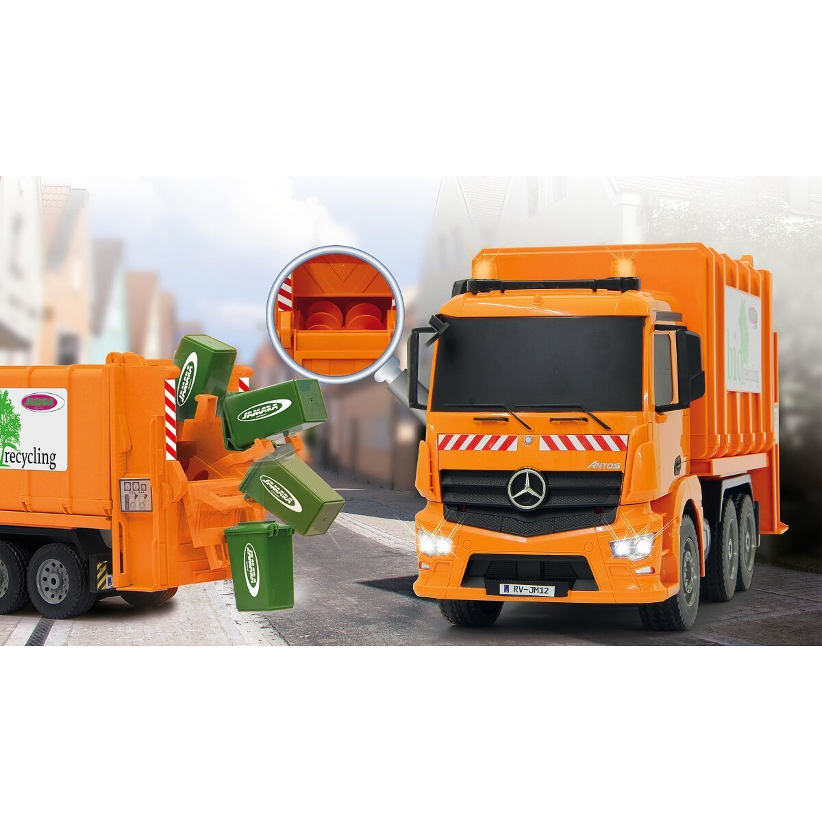 JAMARA Müllwagen Mercedes-Benz Antos 1:20 2,4GHz ab 6 Jahren