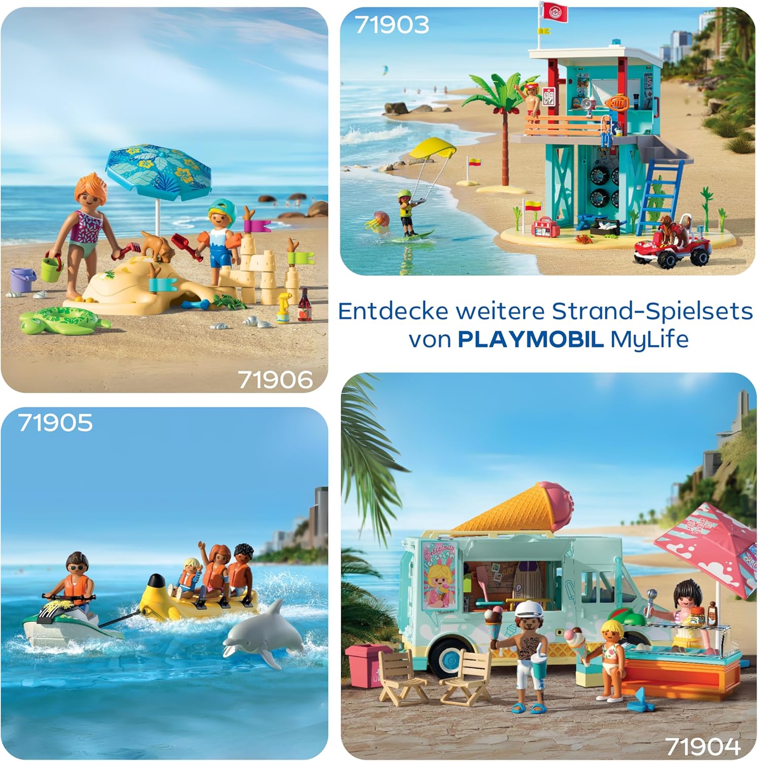 PLAYMOBIL 71903 rettungsturm mit beach buggy Sommer, Draußen, Strand, Wasser, Person