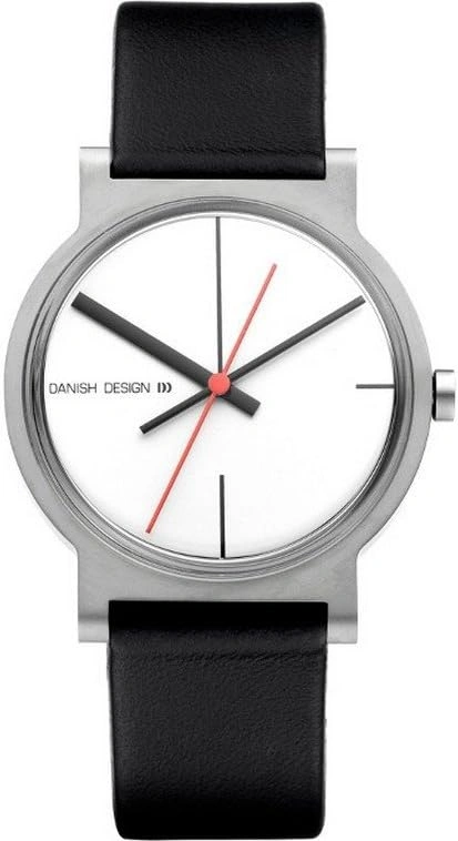 Danish Design IQ12Q909 Herren Armbanduhr ? Edelstahlgeh?use mit Lederarmband