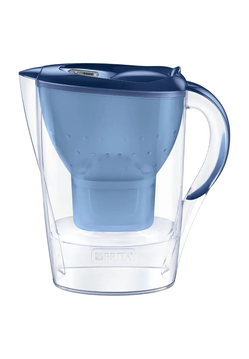 BRITA Marella - Wasserfilter-Kanne 2,4 l, Blau, inkl. 3 MAXTRA PRO Kartuschen