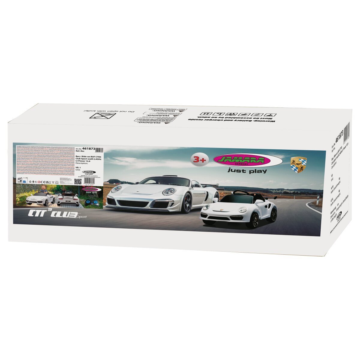 JAMARA Ride-on RUF CTR3 Club Sport weiß 2,4GHz Li-Power 12.6 ab 3 Jahren JAMARA Ride-on RUF CTR3 Club Sport weiß 2,4GHz Li-Power 12.6 ab 3 Jahren