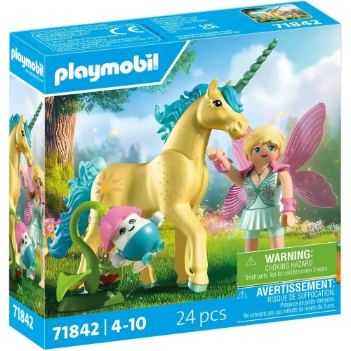 PLAYMOBIL, 71842, Sammeleinhorn, Sonnenscheinblüte, mit, Fee PLAYMOBIL 71842 Sammeleinhorn Sonnenscheinblüte mit Fee