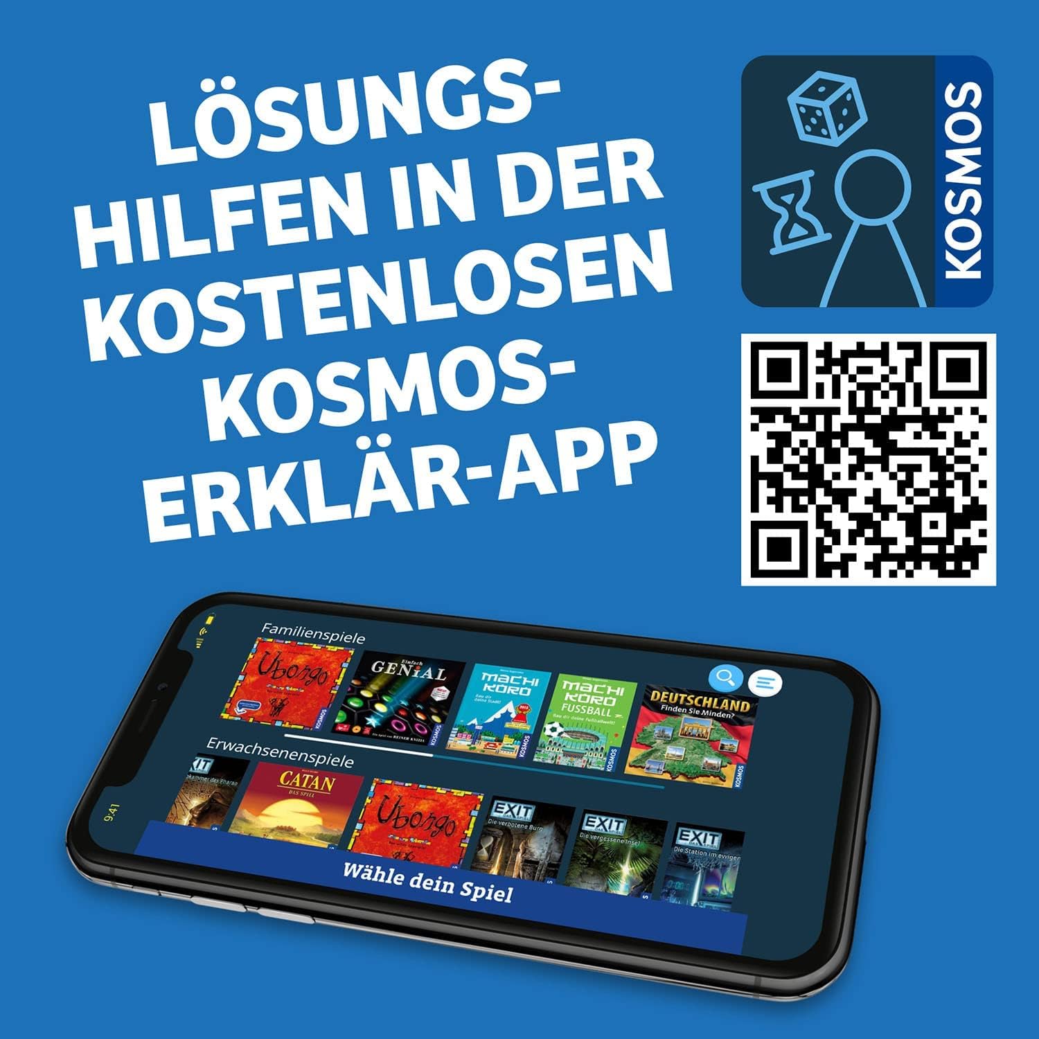 Kosmos Ubongo Classic - Das Rasante Lege- Und Denkspiel Für Die Ganze Familie 683092 Computer, Elektronik, Tablet-Computer, QR Code, Telefon