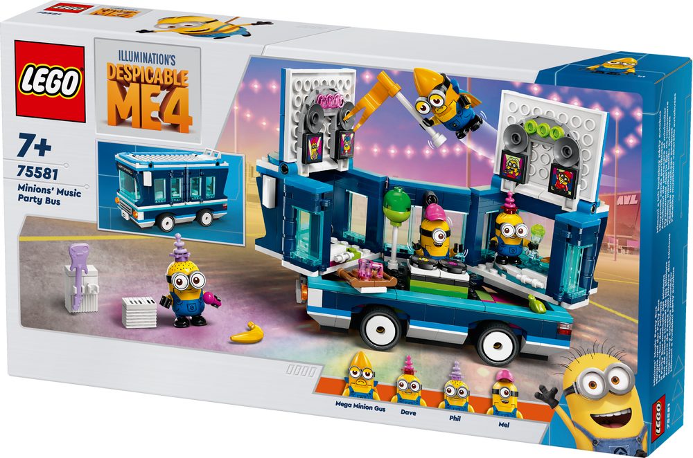 LEGO® Minions und der Party Bus 75581 Spielzeug, Maschine, Rad