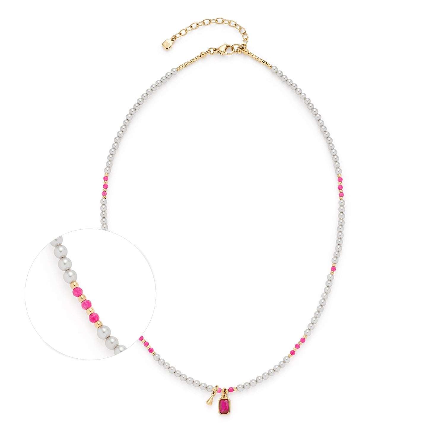 LeonardoHalskette 42 gold Pinky CIAO