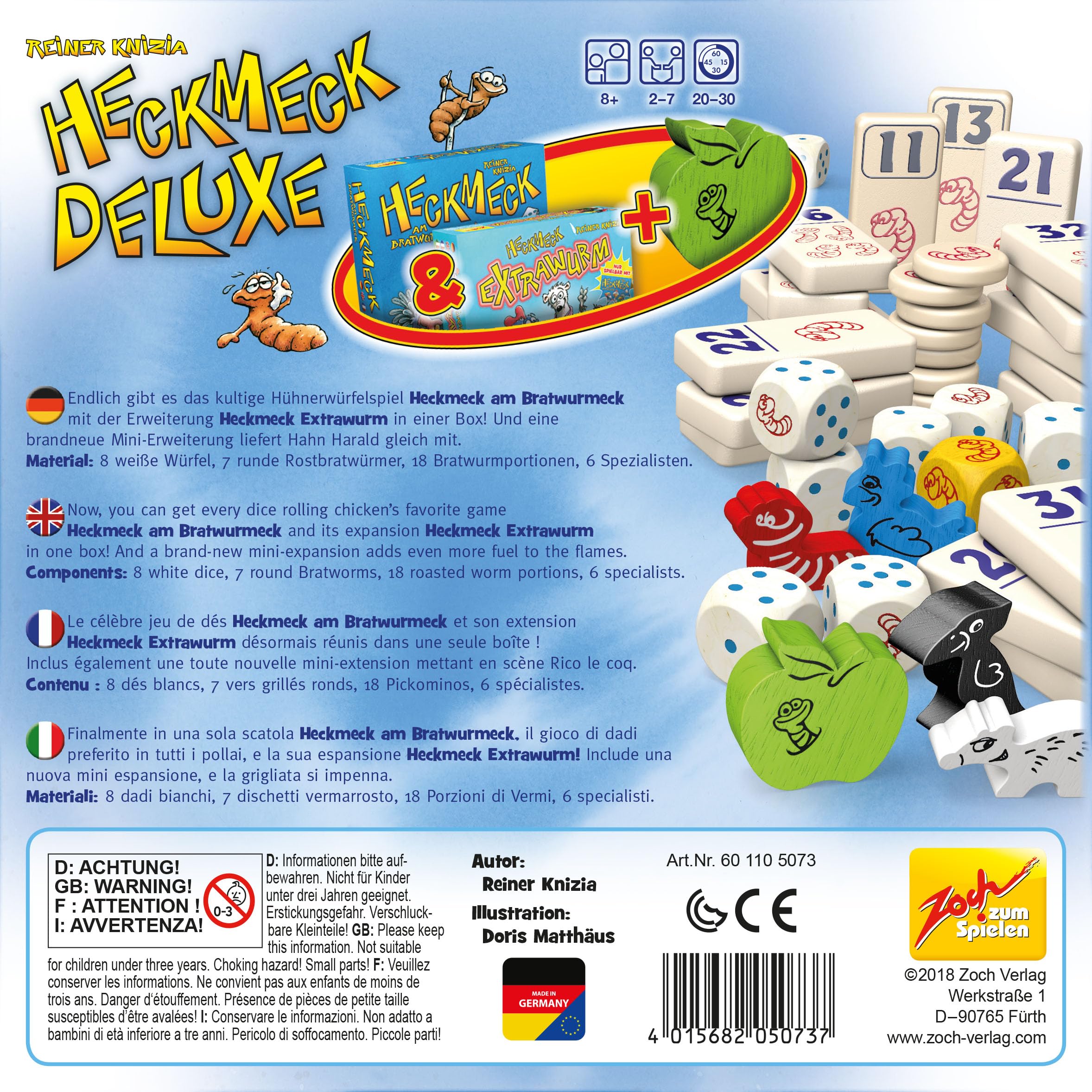 Zoch Heckmeck Deluxe Würfelspiel 601105073 Werbung, Plakat