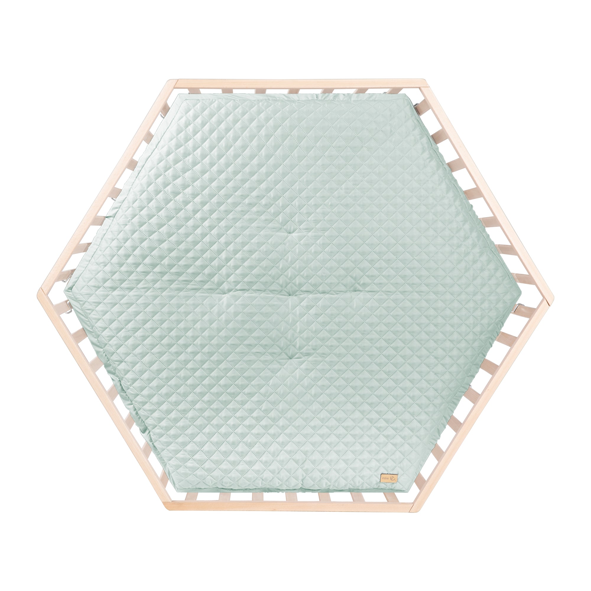 Roba 0232NAV241 Laufgitter 6-eckig roba Style grün Bio Buche natur - Bild 3 Roba 0232NAV241 Laufgitter 6-eckig roba Style grün Bio Buche natur - Produktbild 3