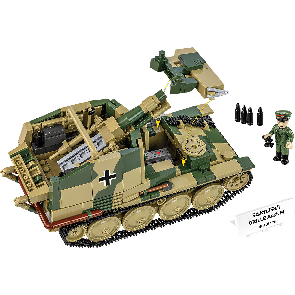 COBI 2665 - SD.KFZ. 138/1 GRILLE AUSF. M - Bild 7 COBI 2665 - SD.KFZ. 138/1 GRILLE AUSF. M - Bild 7