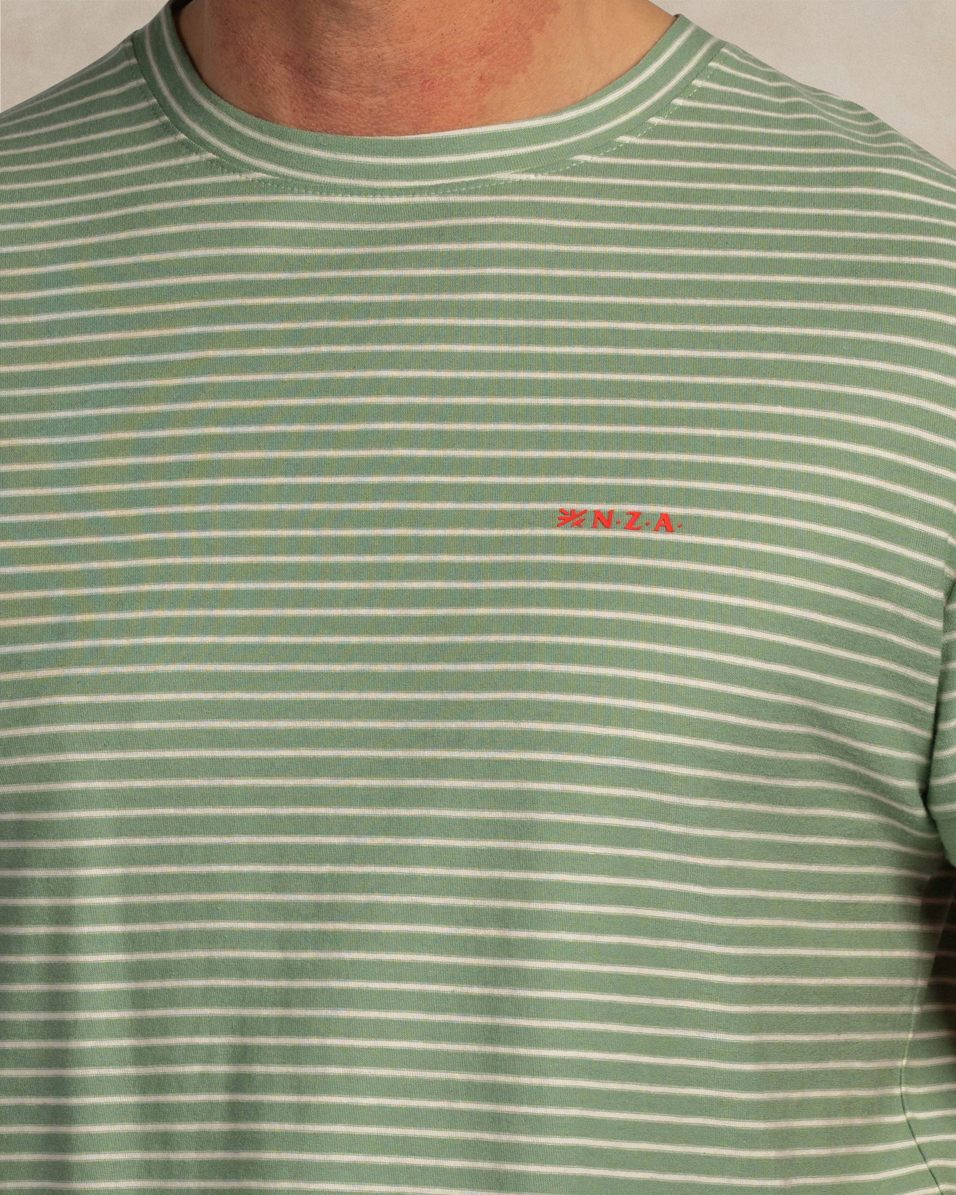 NZA 26CN730NS T-Shirt - Blau Gestreift - Bild 4