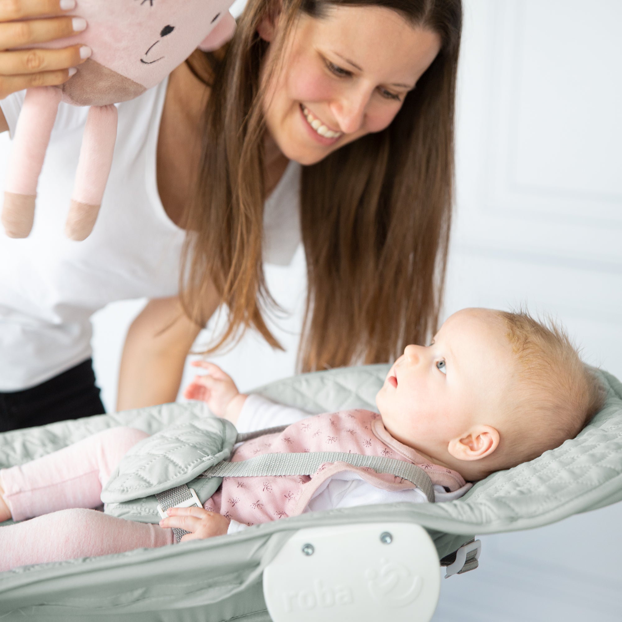 Roba 75063WEV241 Treppenhochstuhl, Set 2in1 Frosty green weiß - Produktbild 12