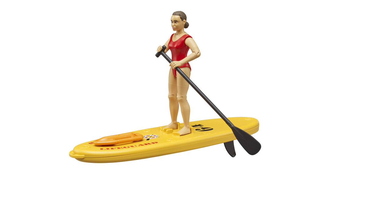 Bruder 62785 Bworld Life Guard Mit Stand Up Paddle Bruder, 62785, Bworld, Life, Guard, Mit, Stand, Up, Paddle, Ruder, Paddel, Erwachsener, Person, Frau