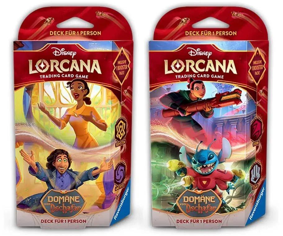 Disney, Lorcana, Trading, Card, Game:, Set, 8Display, mit, 8, Starter, Decks, (Deutsch) Disney Lorcana Trading Card Game: Set 8Display mit 8 Starter Decks (Deutsch)