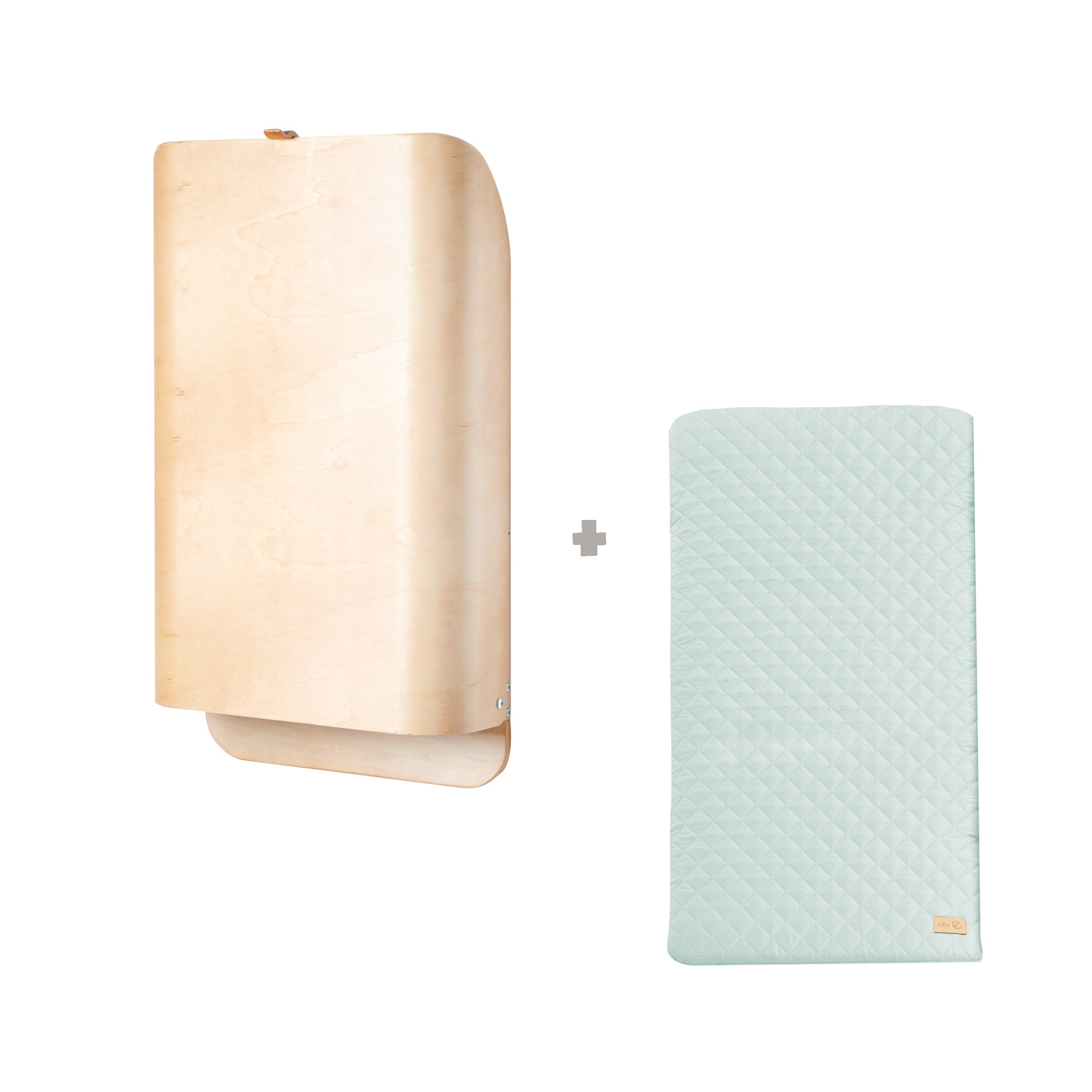 Roba 26016NAV241 Wandwickelregal +Wickelauflage grün natur lackiert – Wickeln & Baden - Produktbild 7