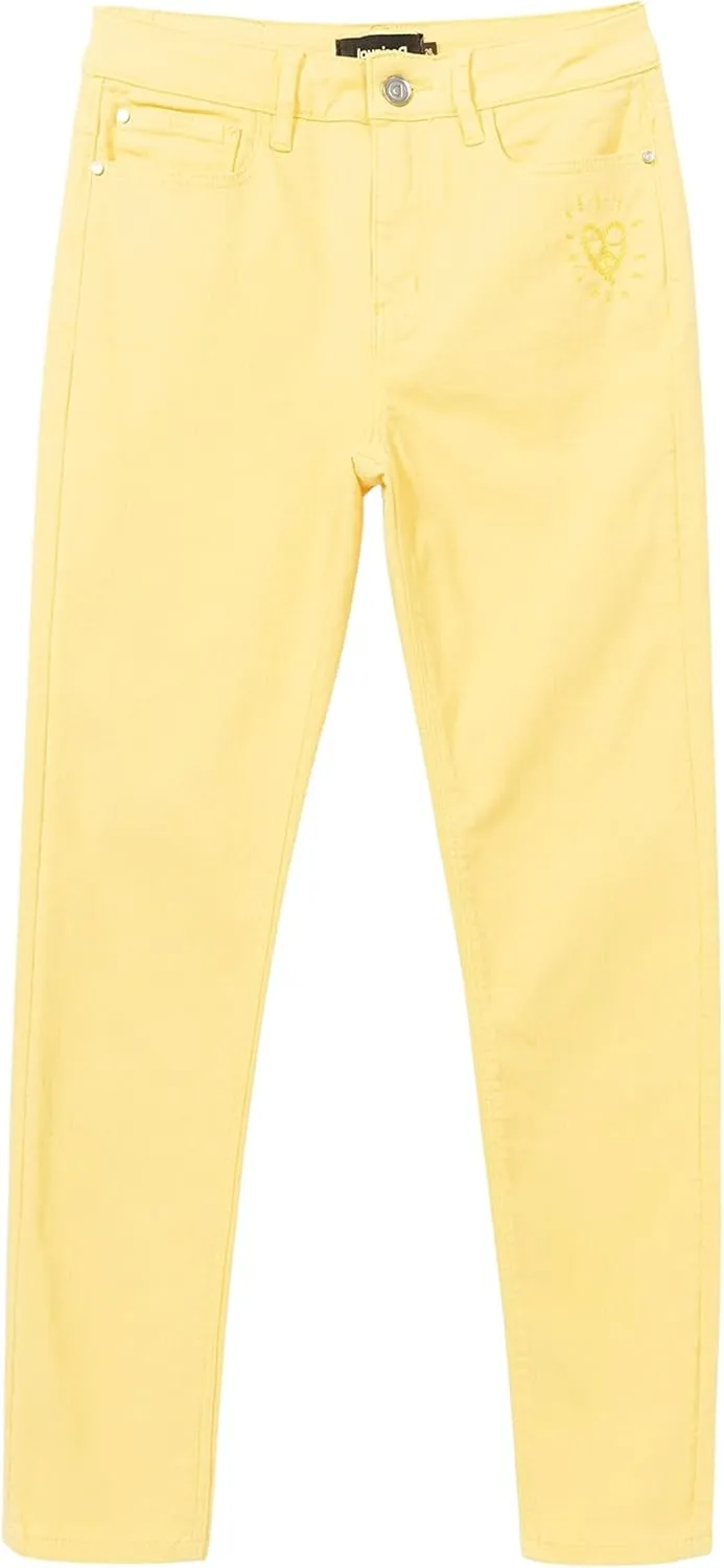Desigual Damen Hose „Alba“ - Gelb 21SWPN088018 GR. 36 Desigual Damen Hose „Alba“ - Gelb 21SWPN088018 GR. 36