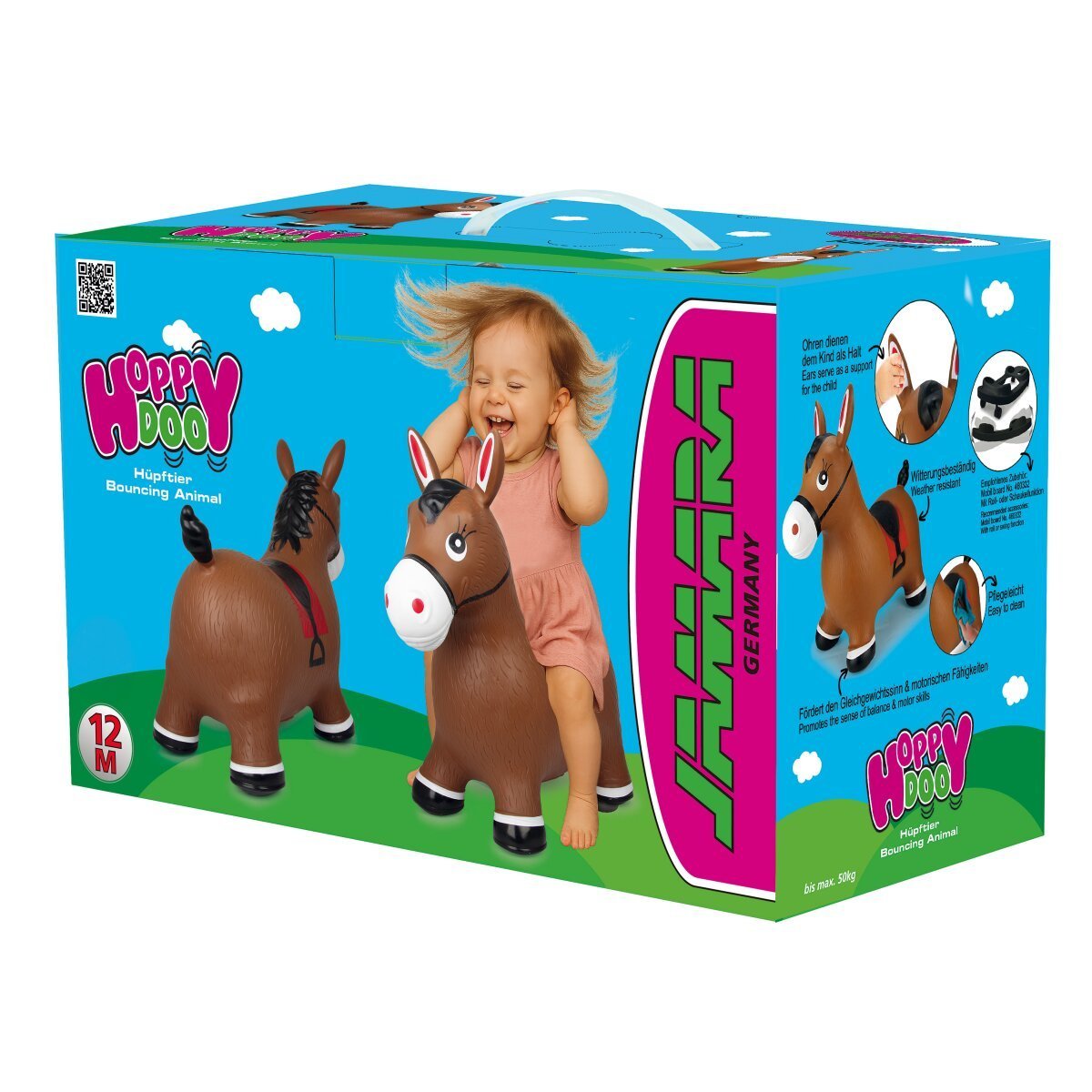 JAMARA Hüpftier Pferd HoppyDoo braun mit Pumpe ab 12 Monaten JAMARA Hüpftier Pferd HoppyDoo braun mit Pumpe ab 12 Monaten