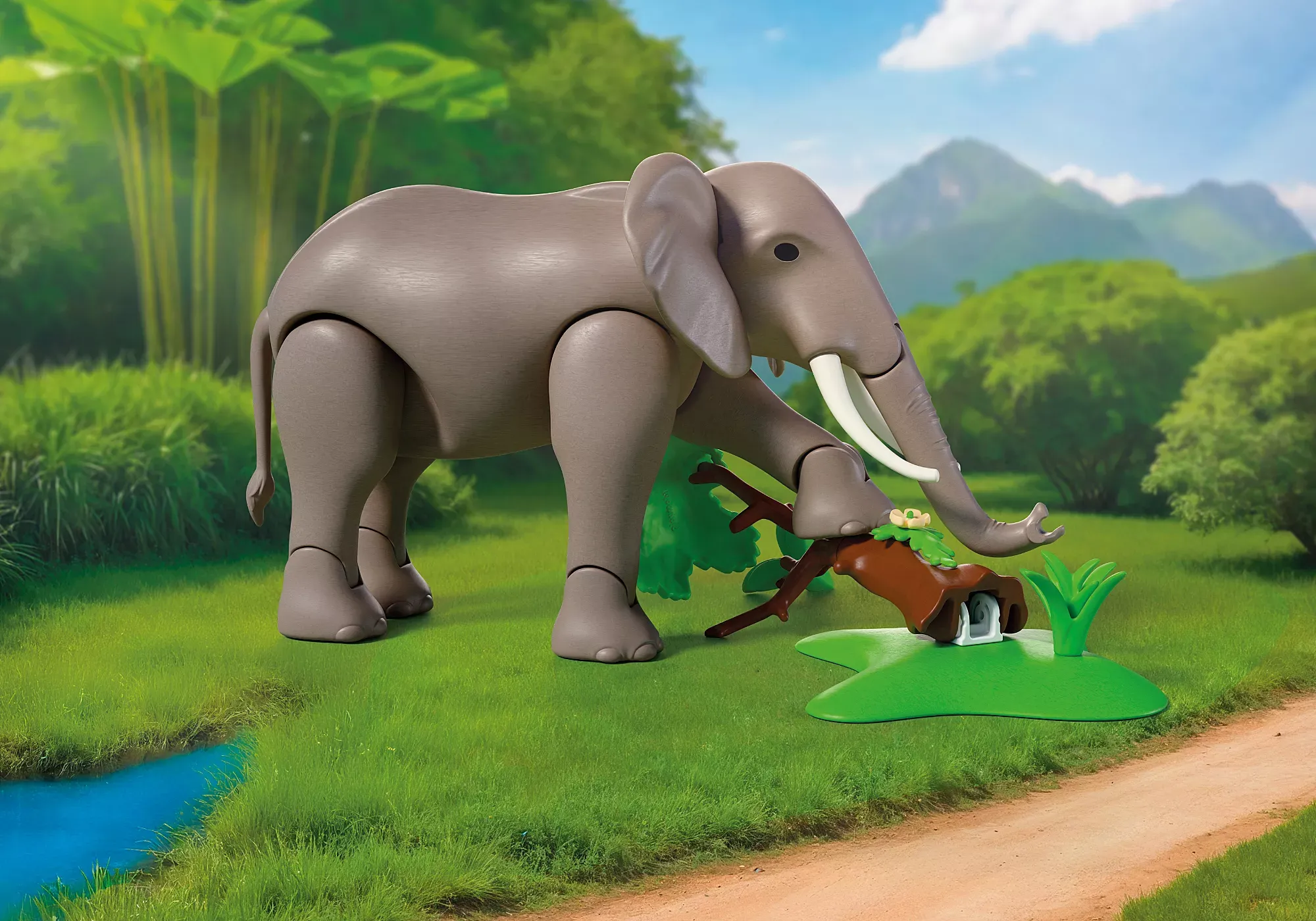 PLAYMOBIL® 72068 Elefant mit Tierpfleger PLAYMOBIL® 72068 Elefant mit Tierpfleger