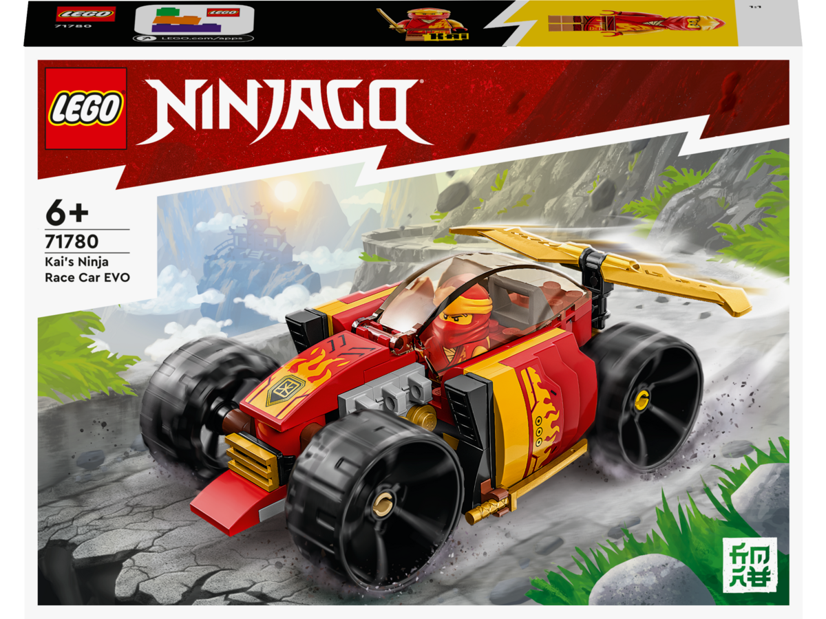 LEGO® NINJAGO® Kais Ninja-Rennwagen EVO 71780 Formel-Eins, Transport, Fahrzeug, Maschine, Rad