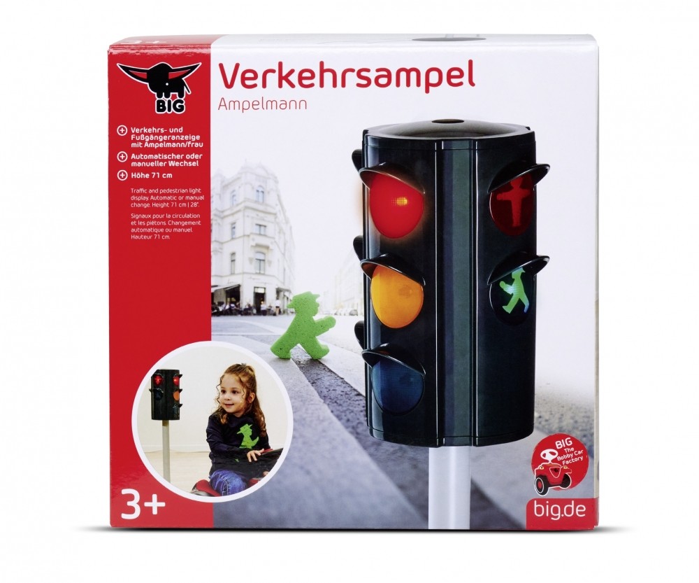 BIG Verkehrsampel Ampelmann 800055480 Licht, Ampel, Kind, Mädchen, Person