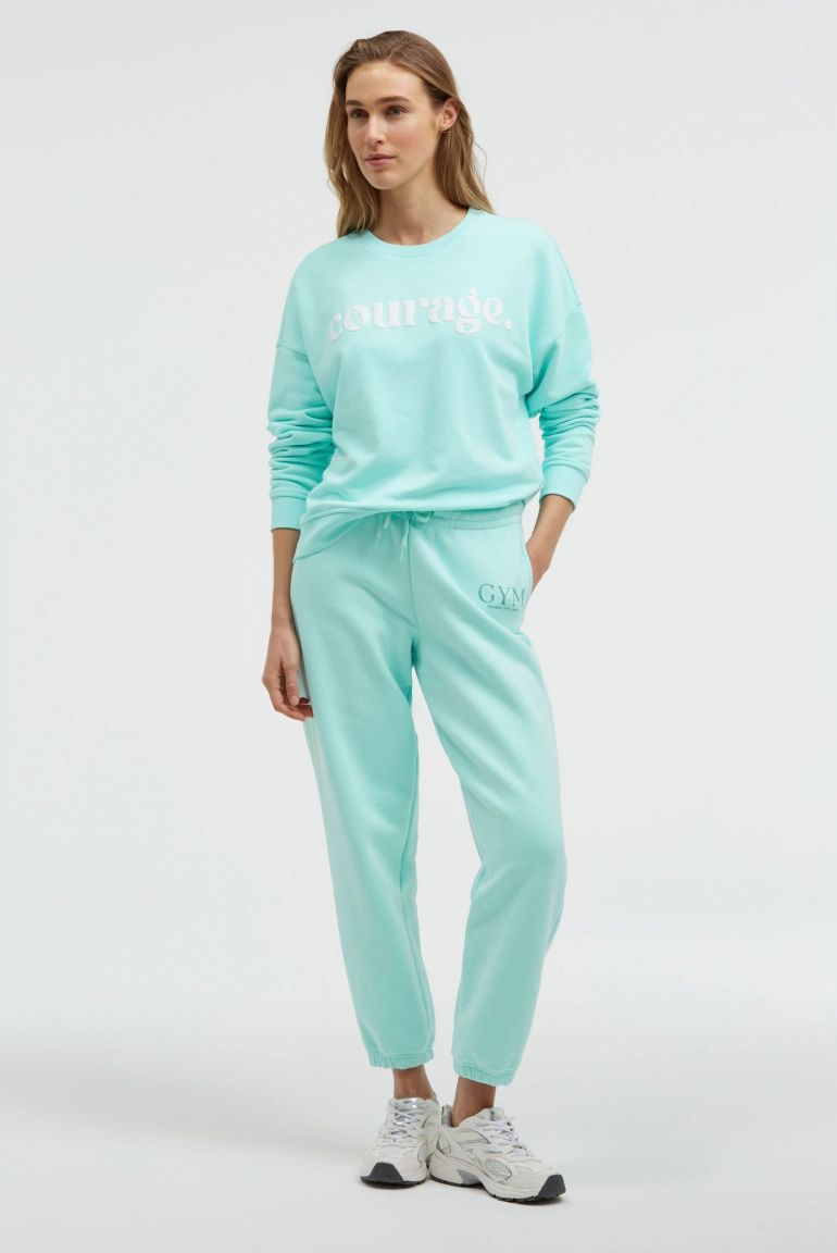 SENSES 2602396911 Pullover SU: RI mit Print, Damen, Türkis