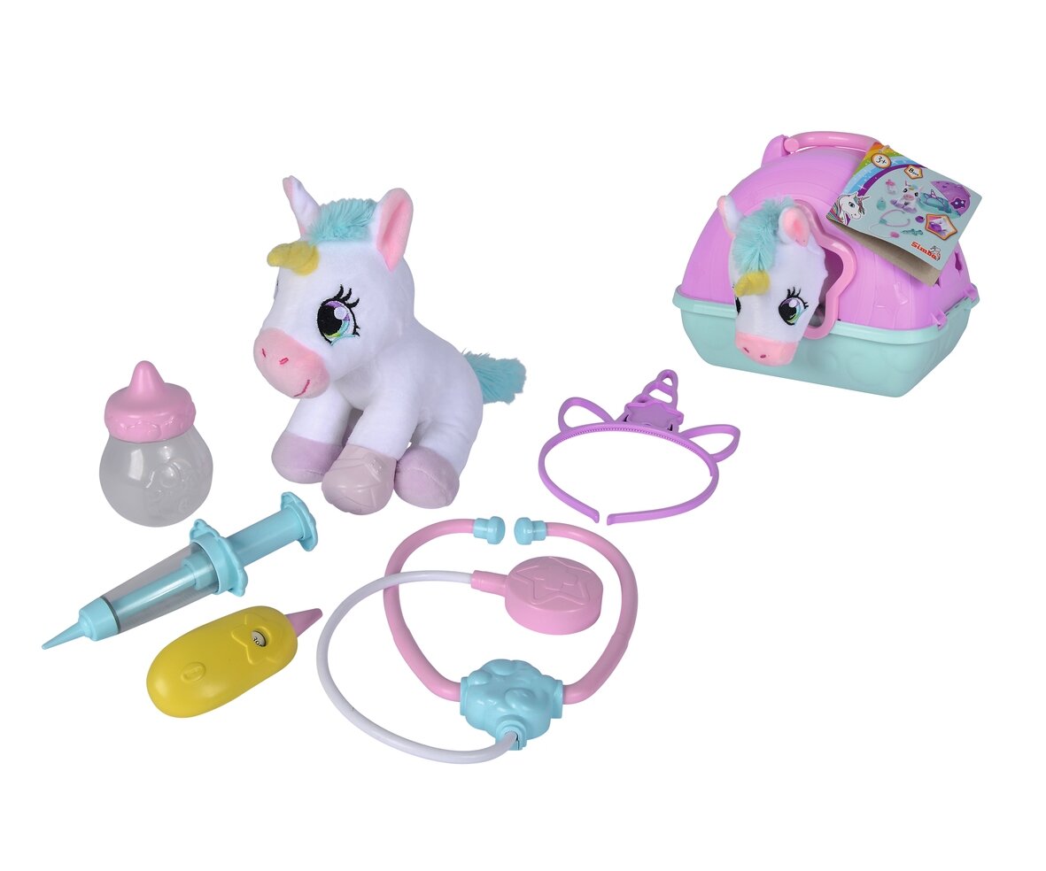 Simba, Doktorkoffer, mit, Plüsch, Einhorn, 105542140, Spielzeug
