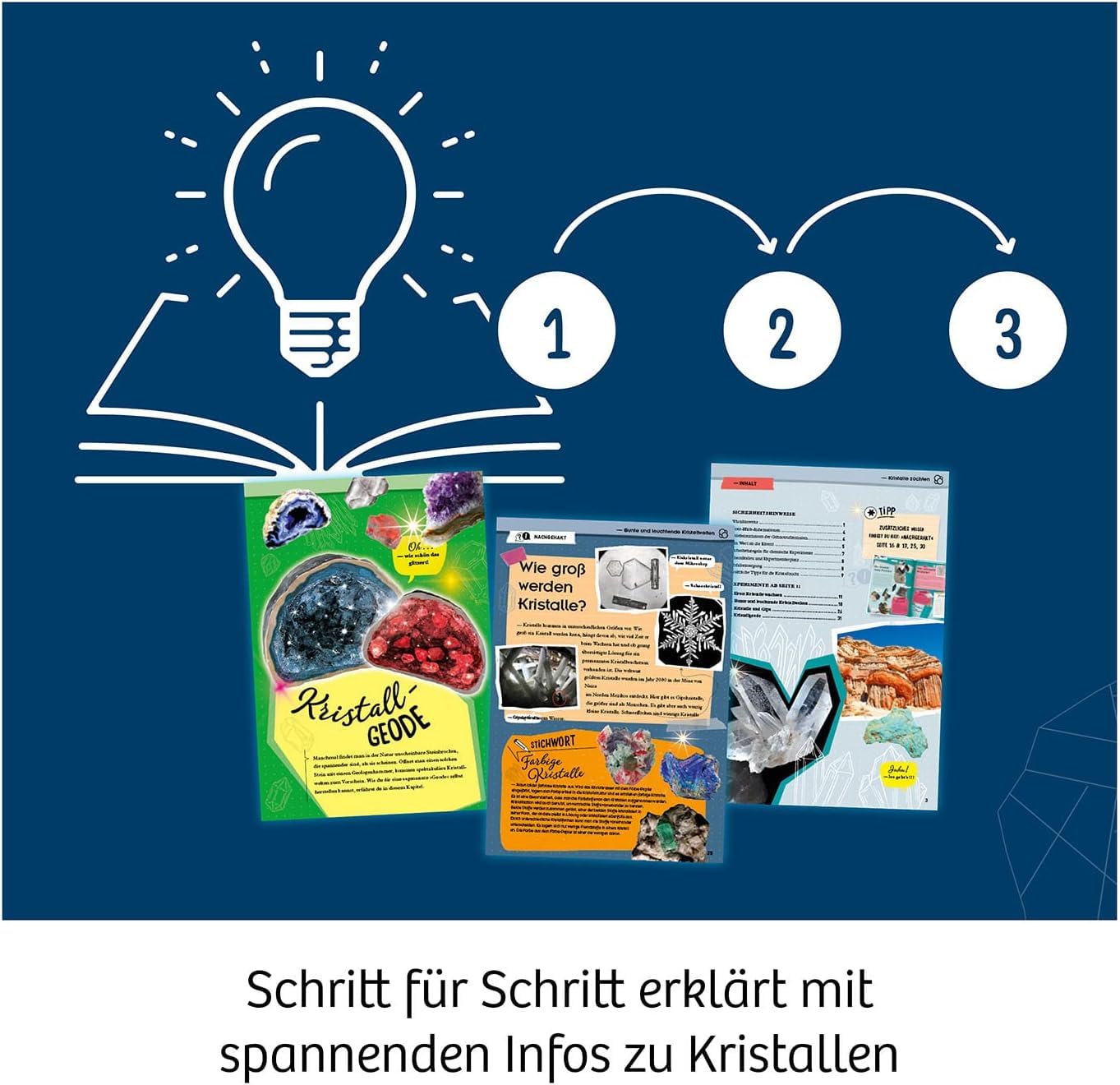 Kosmos Kristalle Züchten - Faszinierender Chemie-Experimentierkasten Für Kinder Ab 10 Jahren 645601 Werbung, Plakat, Licht
