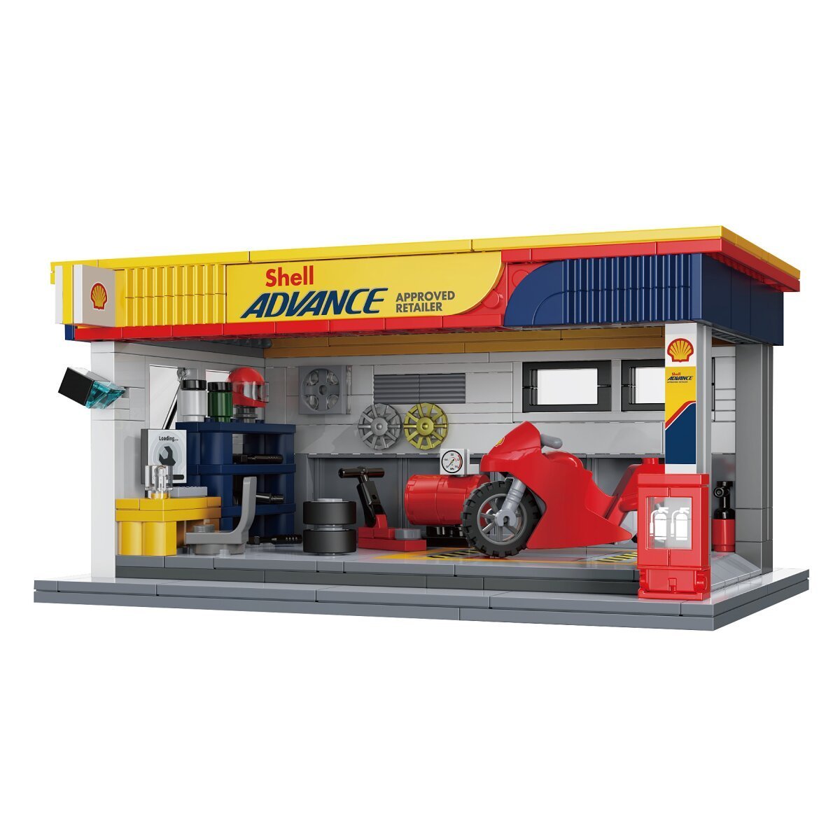 JAMARA CaDA Shell Service-Station 1:30 Bricks ab 8 Jahren