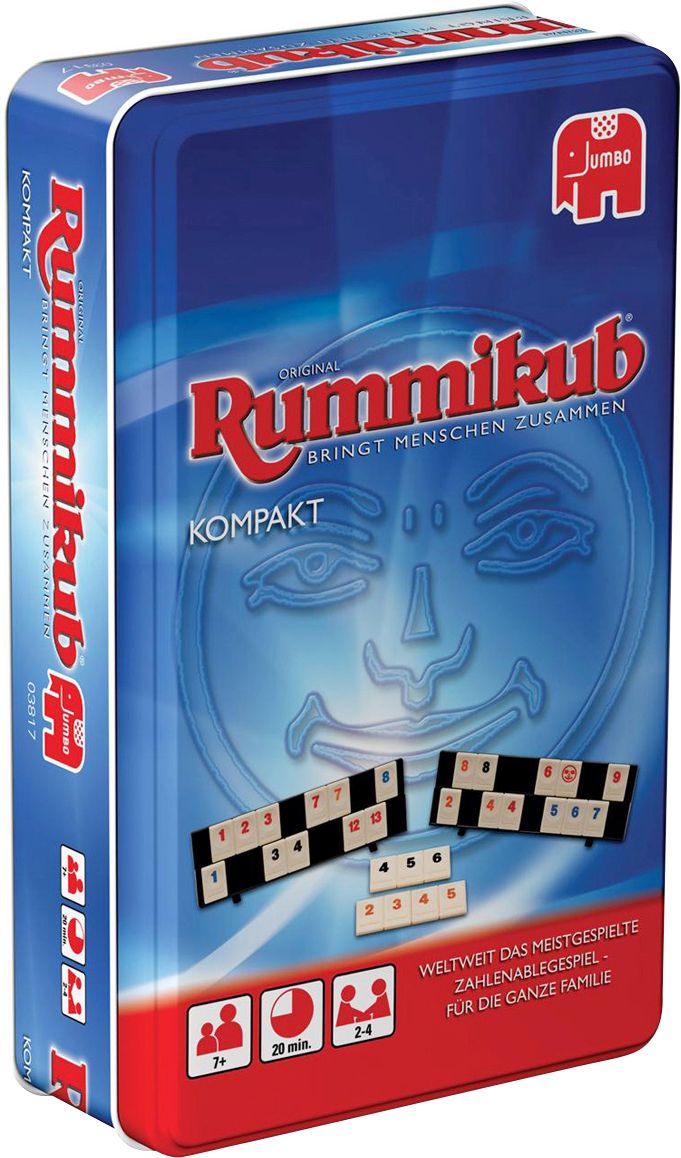 Jumbo, 03817, Original, Rummikub, Kompakt, in, Metalldose