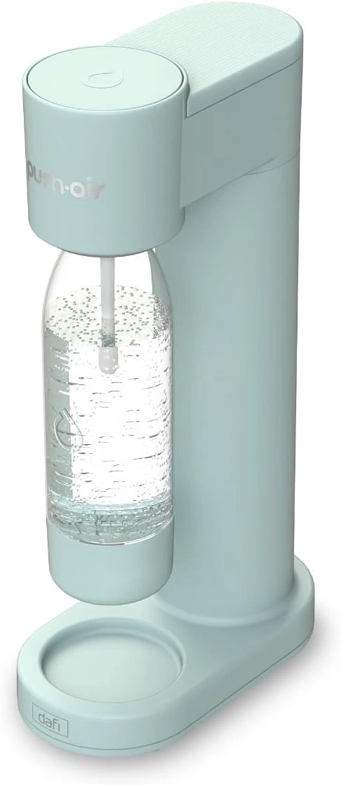 PEARLCO 502039 Wassersprudler PushAir Set Mint inkl. CO₂-Zylinder und 2 Flaschen