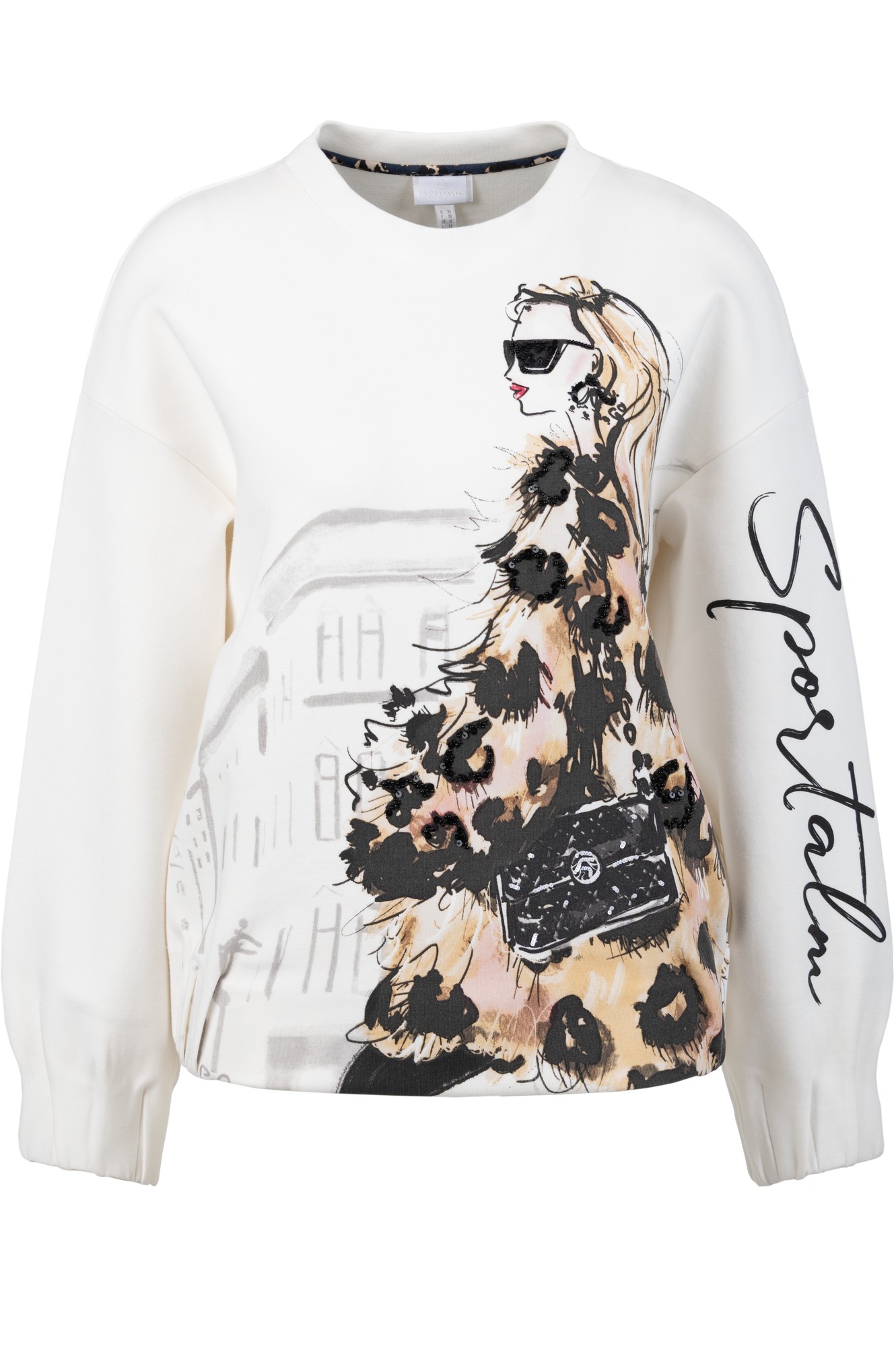 Sportalm Lucenya Sweatshirt Egret - Off-White Sportalm Lucenya Sweatshirt Egret - Off-White