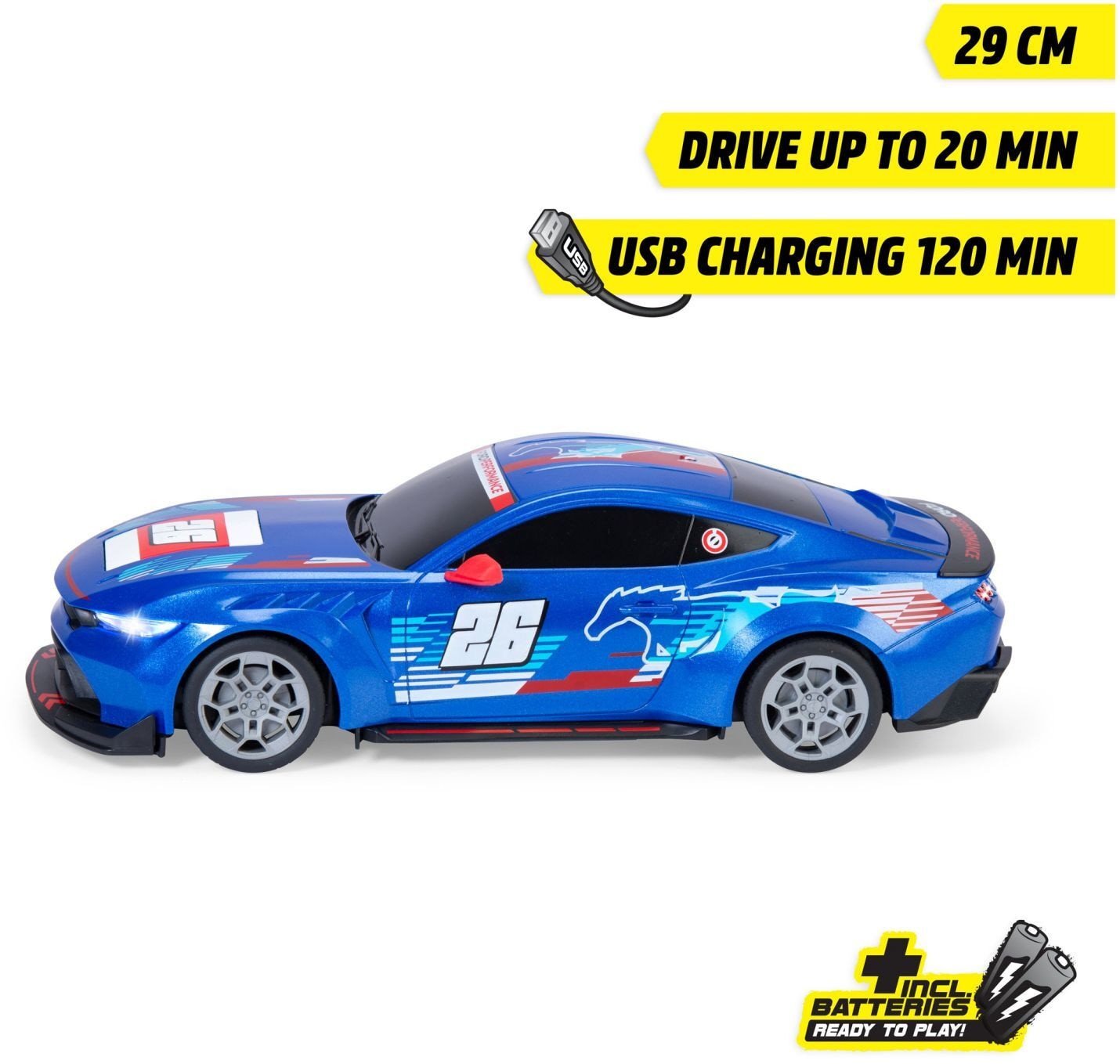 RC Ford Mustang Customized, Try Me, RTR - SIMBA - SIMBA 201105014 Produktfoto - SIMBA - RC Ford Mustang Customized, Try Me, RTR - Modell SIMBA 201105014