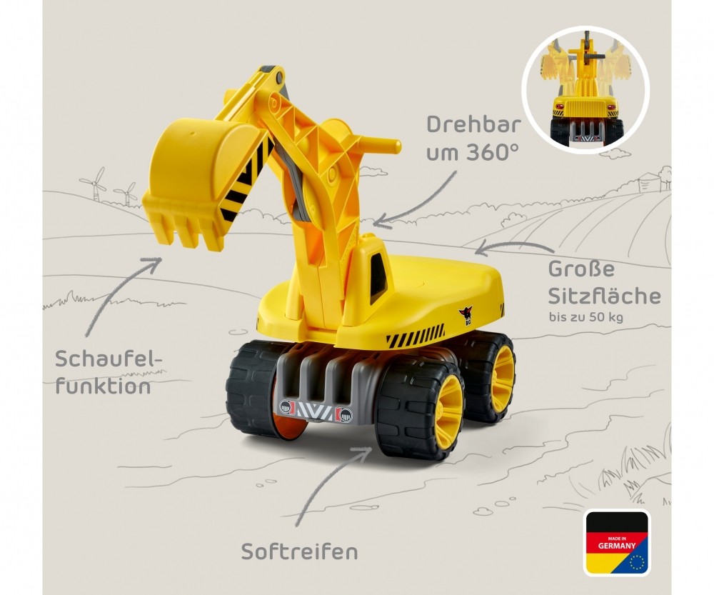 BIG Power Worker Maxi Bagger 800055811 Maschine, Rad, Bulldozer