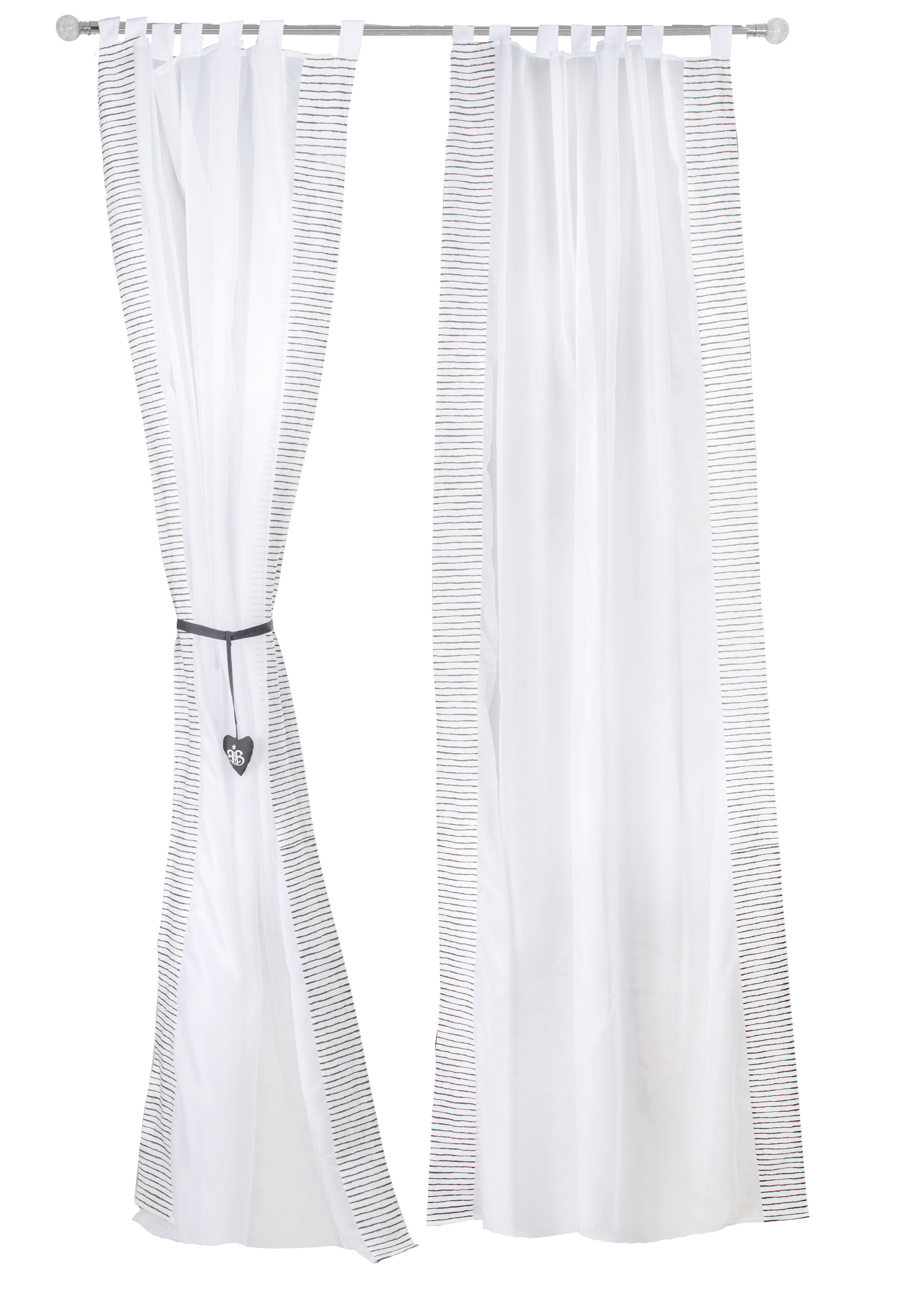 Roba 306105RS3 Vorhangset 2 Schals Rock Star Baby 3 weiß – Heim Textilien - Bild 1 Roba 306105RS3 Vorhangset 2 Schals Rock Star Baby 3 weiß – Heim Textilien - weiß - Heim Textilien - Produktbild 1