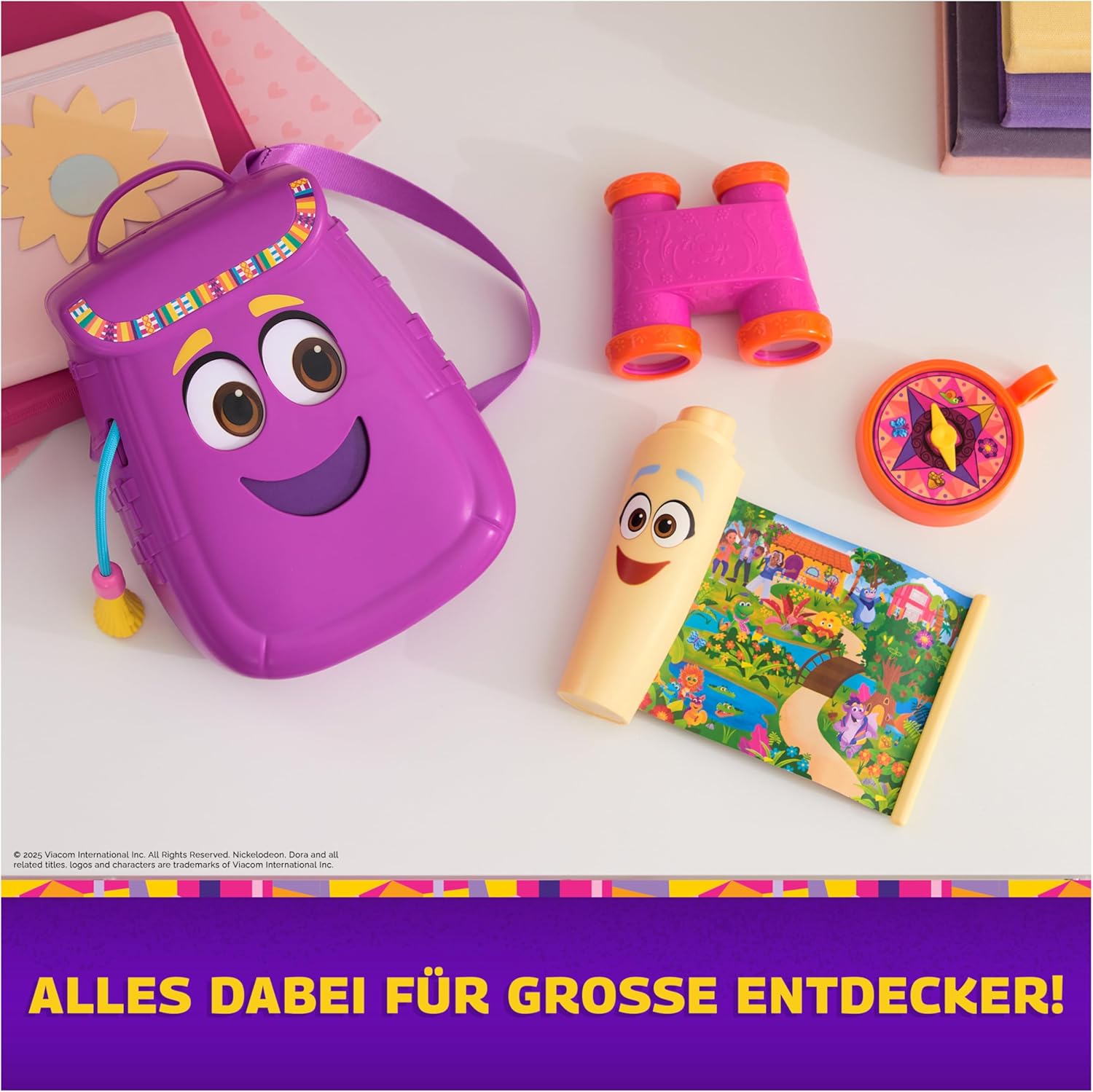Dora the Explorer My Adventure Backpack Lila Kinderrucksack mit Dora-Motiv und Zubehör