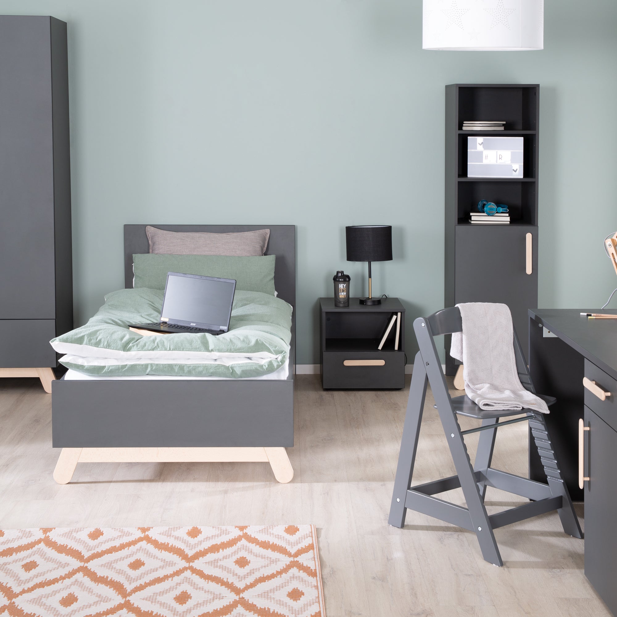 Roba 1954834 Jugendbett, 90x200 cm Jara anthrazit - Produktbild 5