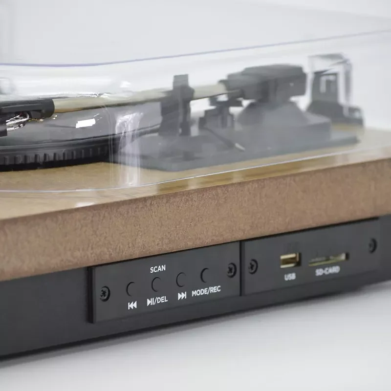 Aiwa GBTUR-120WD Plattenspieler und Digitalisierer aus Holz