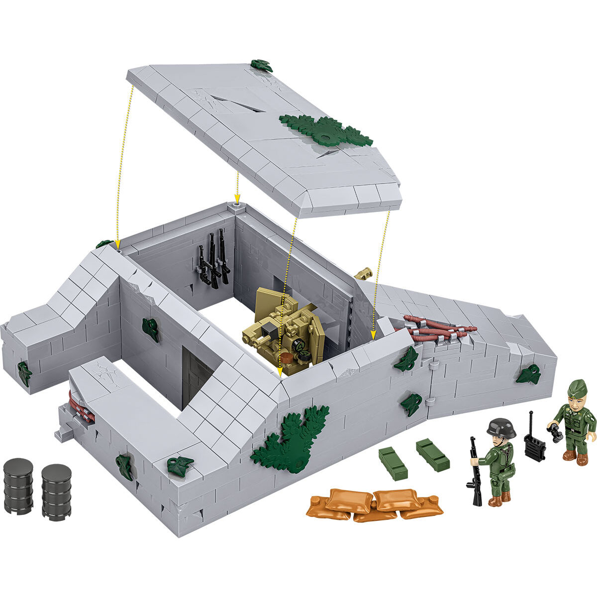 COBI 3136 - Deutscher BUNKER Regelbau 667 - Bild 6 COBI 3136 - Deutscher BUNKER Regelbau 667 - Bild 6