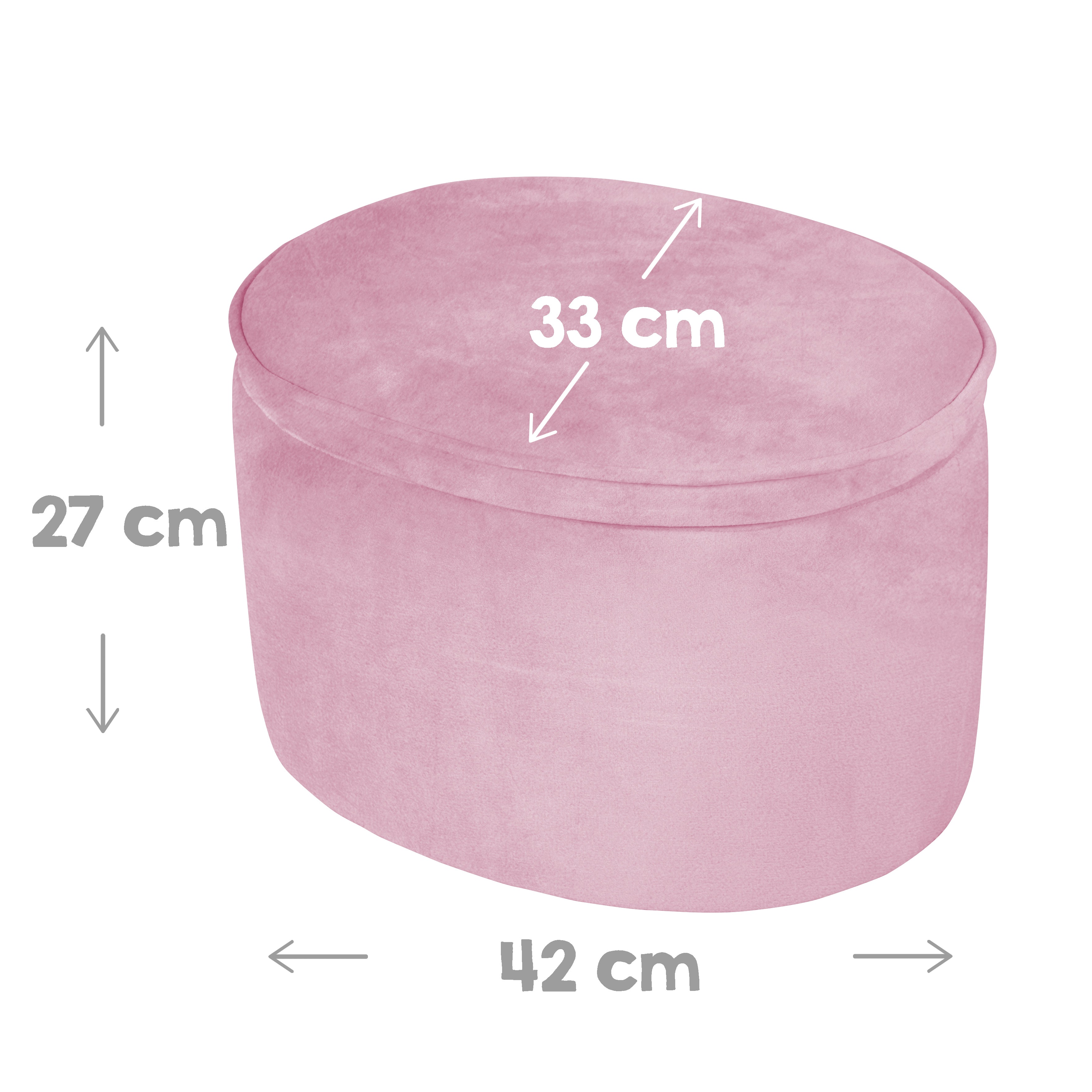 Roba 450140MA Kinderhocker oval mit Aufbewahrung mauve – Spielmöbel - Bild 5 Roba 450140MA Kinderhocker oval mit Aufbewahrung mauve – Spielmöbel - Produktbild 5